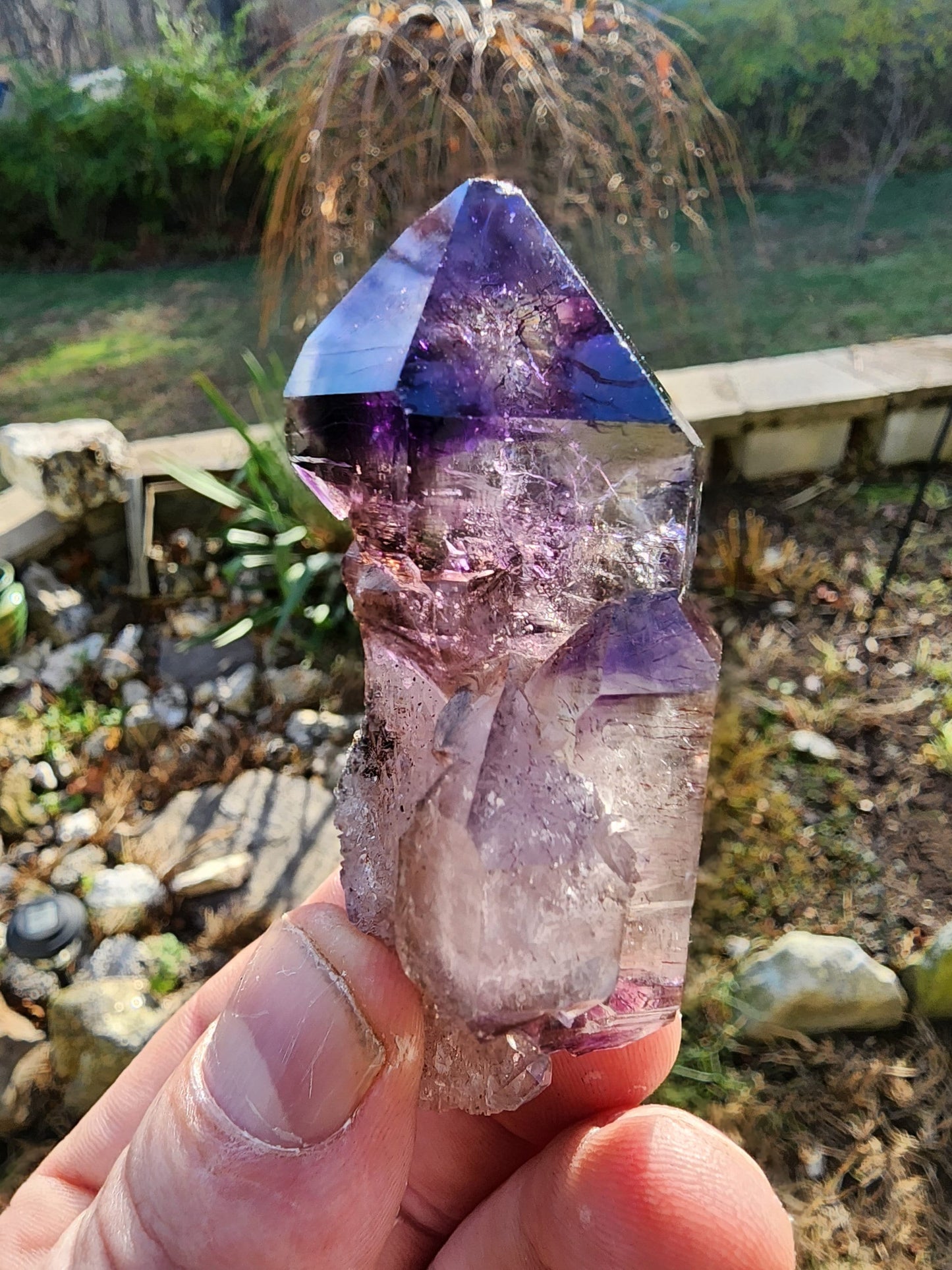 Smoky Amethyst Scepter with Hematite Inclusions from Zambia Africa