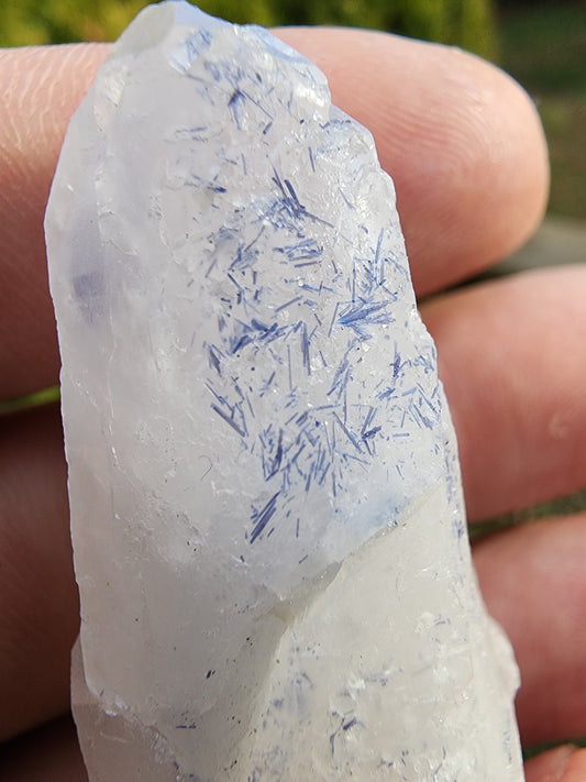 Quartz with Dumortierite Inclusions from Bahia, Brazil