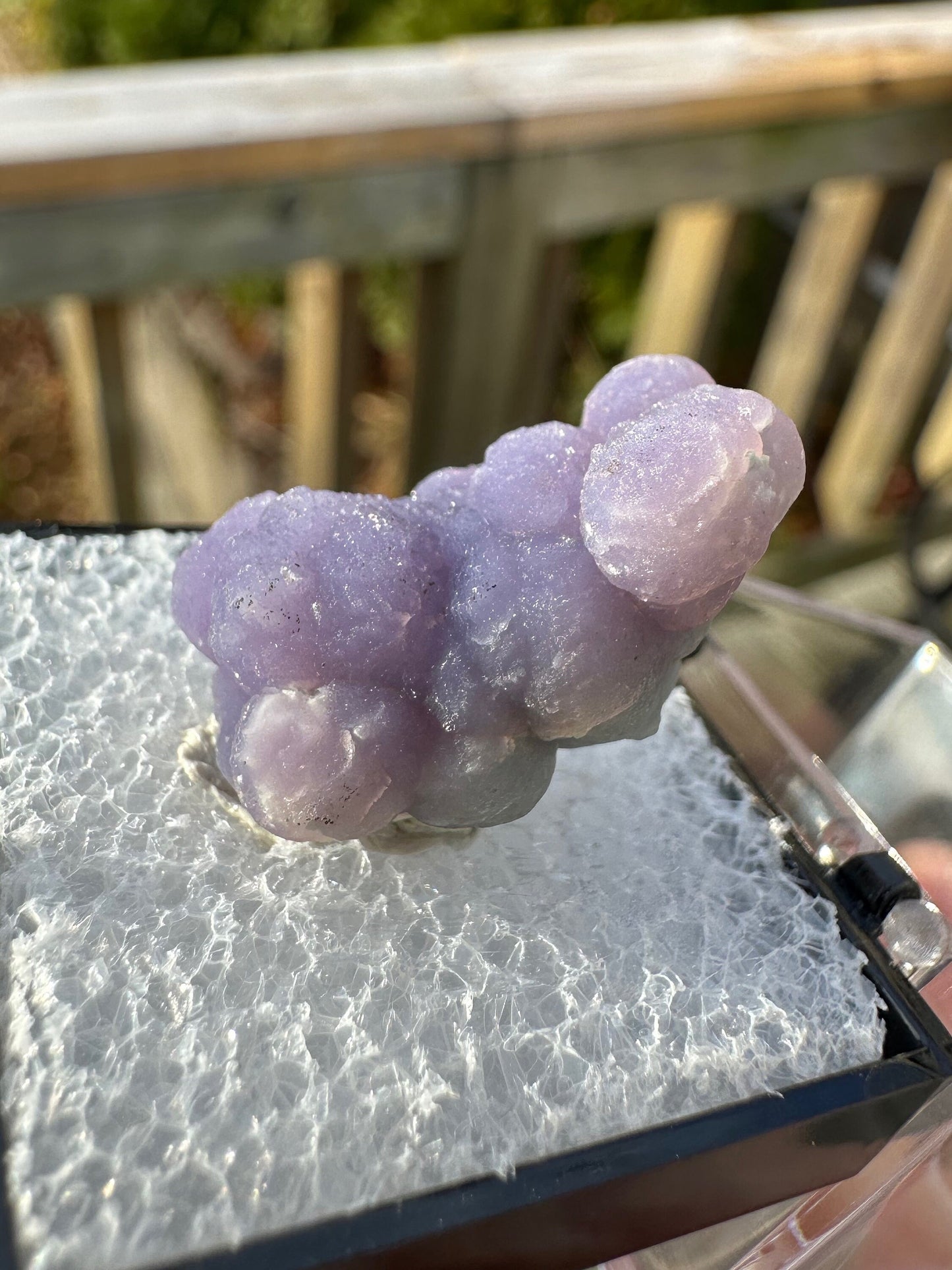 Botryoidal Purple Chalcedony Grape Agate from Indonesia