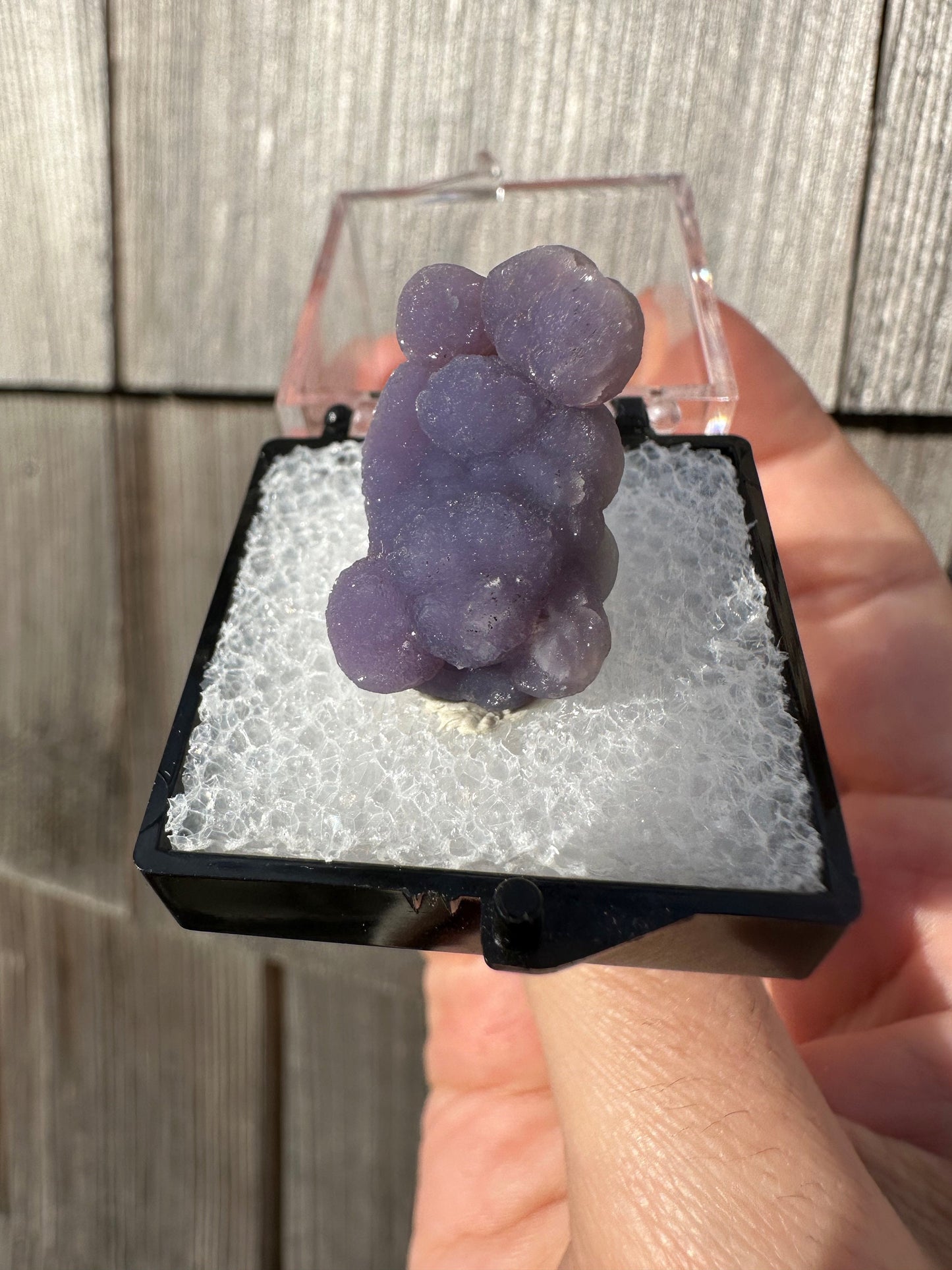 Botryoidal Purple Chalcedony Grape Agate from Indonesia