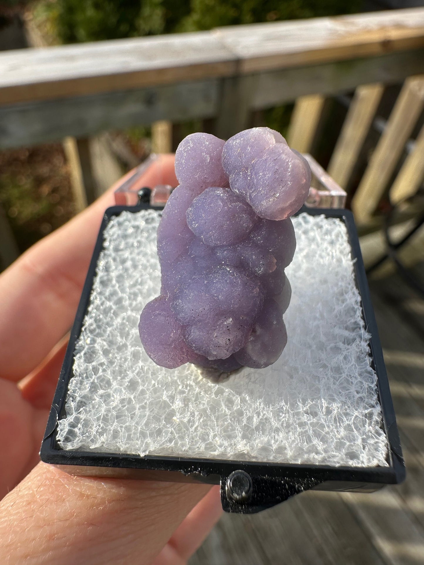 Botryoidal Purple Chalcedony Grape Agate from Indonesia