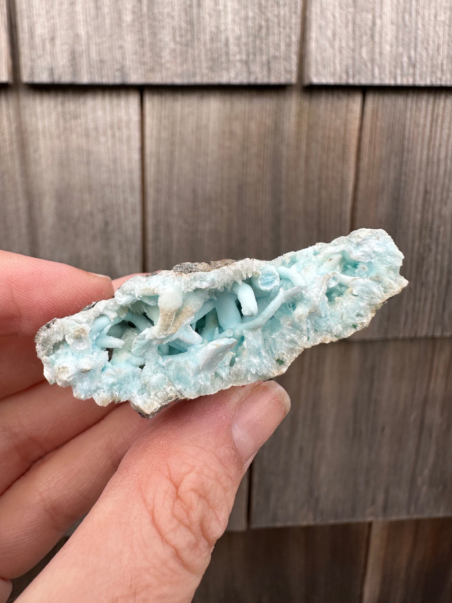 Flos Ferri Blue Aragonite from China