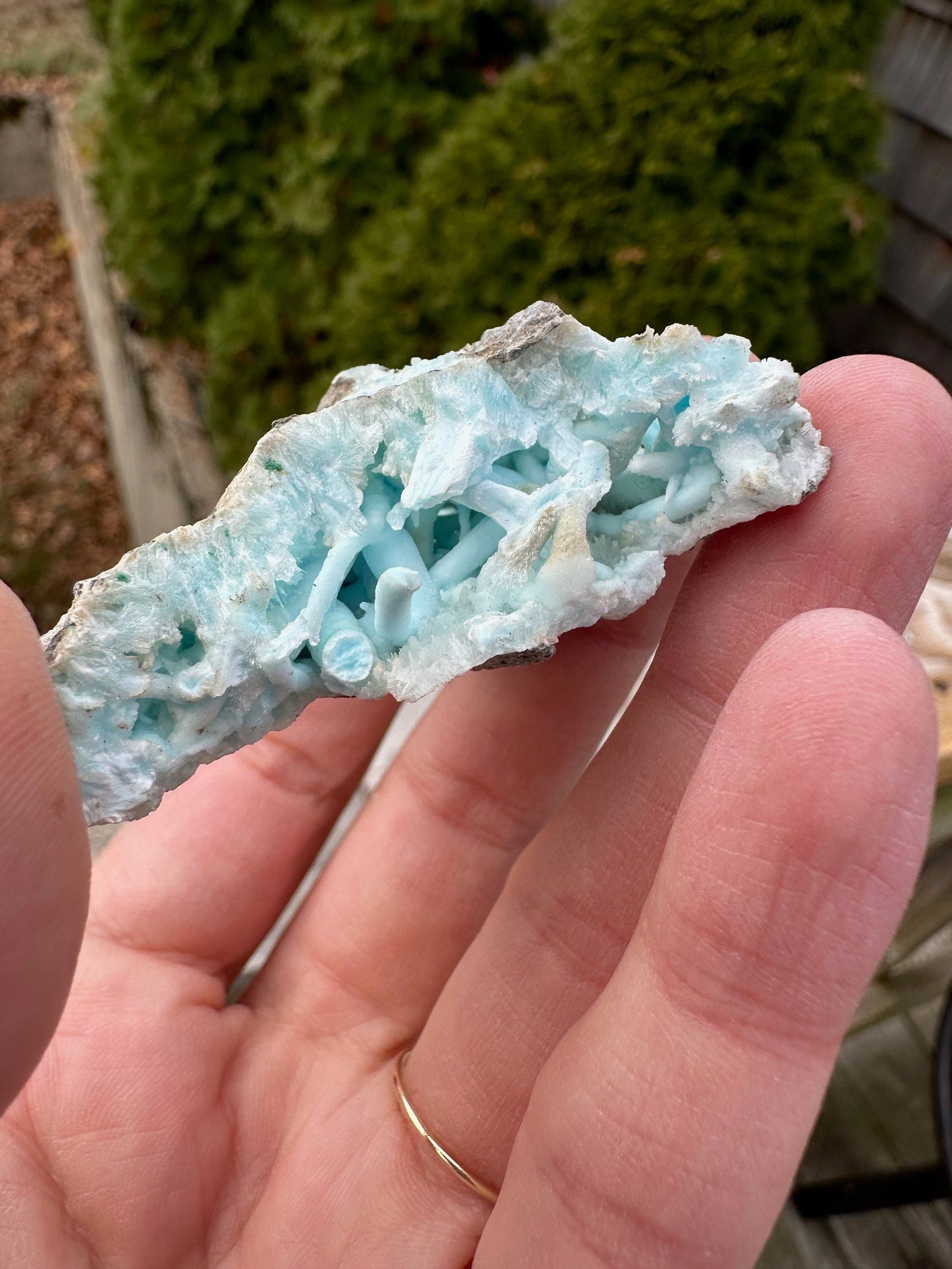 Flos Ferri Blue Aragonite from China