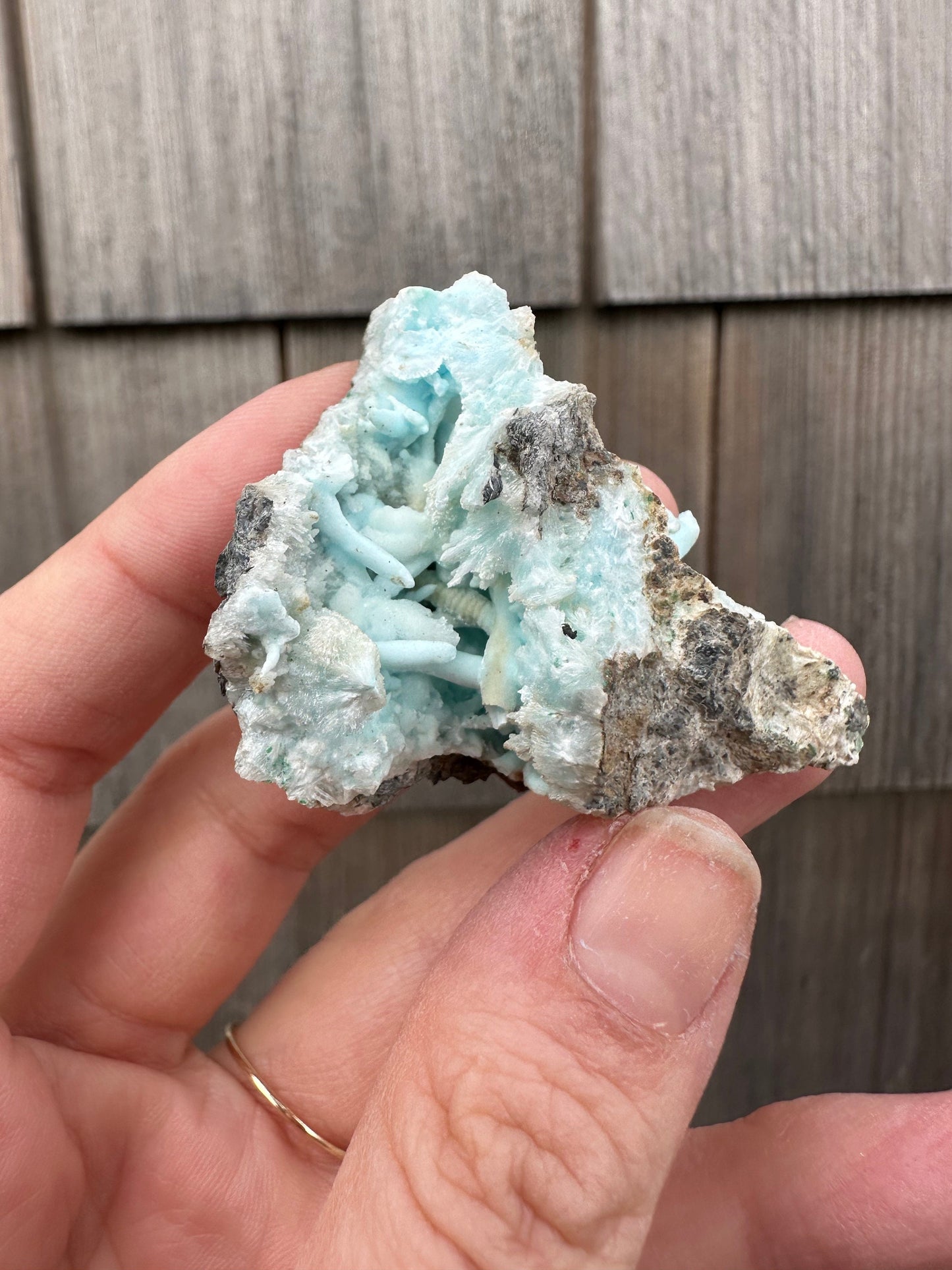 Flos Ferri Blue Aragonite from China