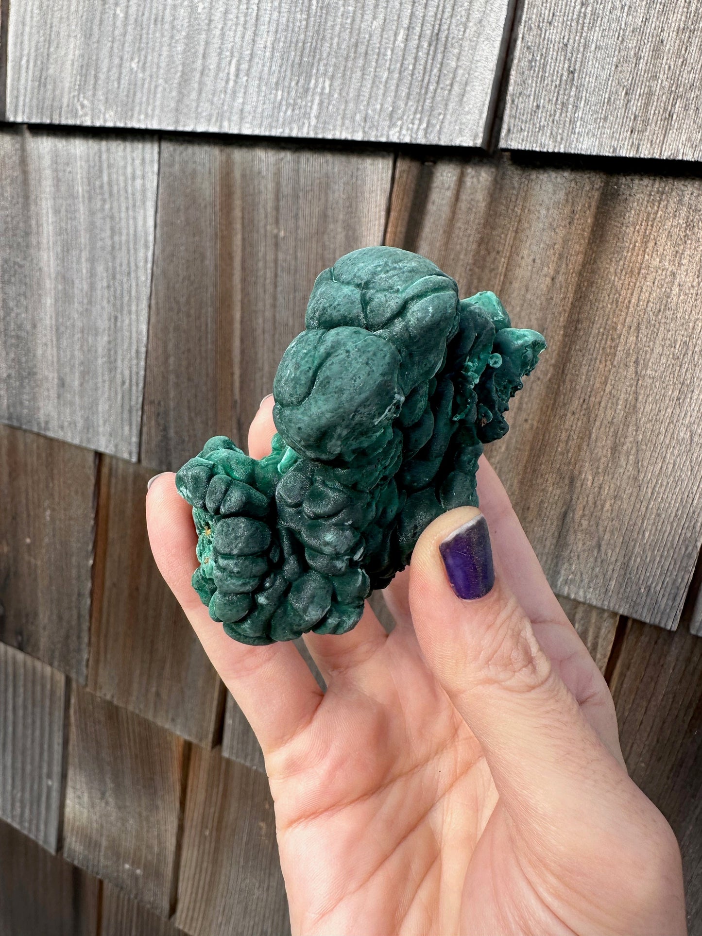 Velvetty Botryoidal Malachite from China