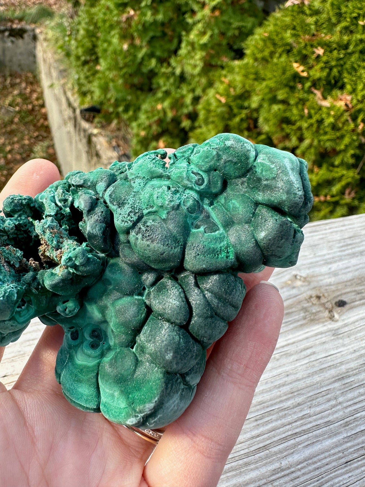 Velvetty Botryoidal Malachite from China