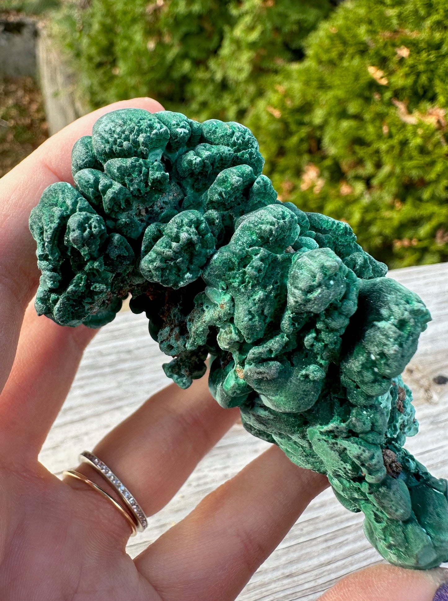 Velvetty Botryoidal Malachite from China