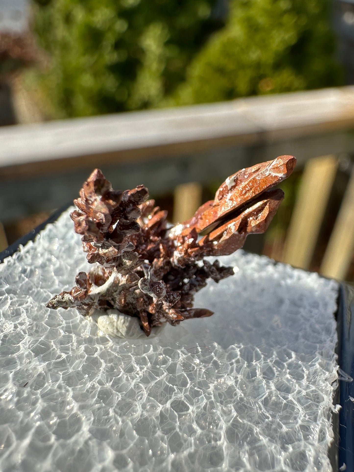 Spinel-Twinned Copper Crystal Cluster from Morocco
