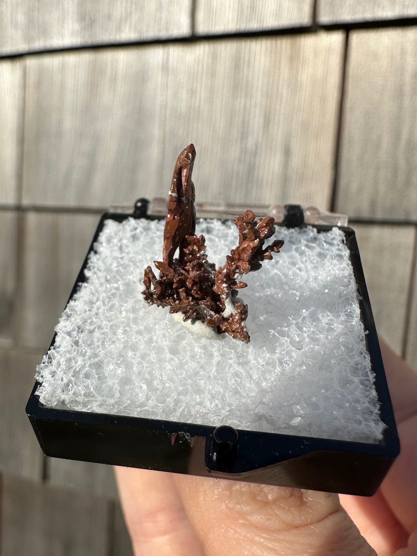 Spinel-Twinned Copper Crystal Cluster from Morocco