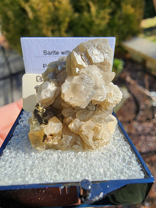 Old Collection Barite with Calcite from Pugh Quarry, Ohio