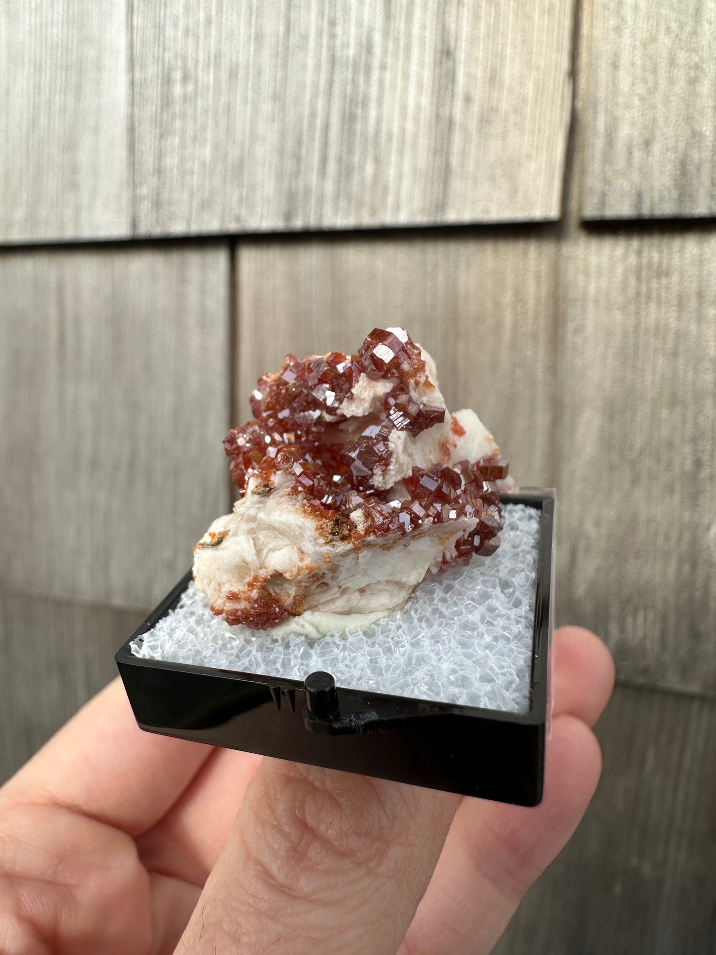 Bright Red Vanadinite Crystals from Morocco