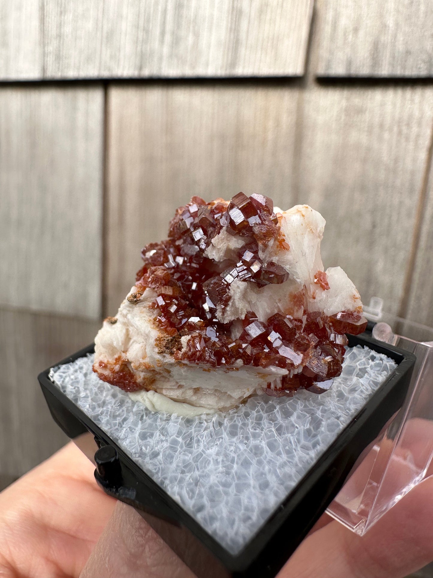 Bright Red Vanadinite Crystals from Morocco