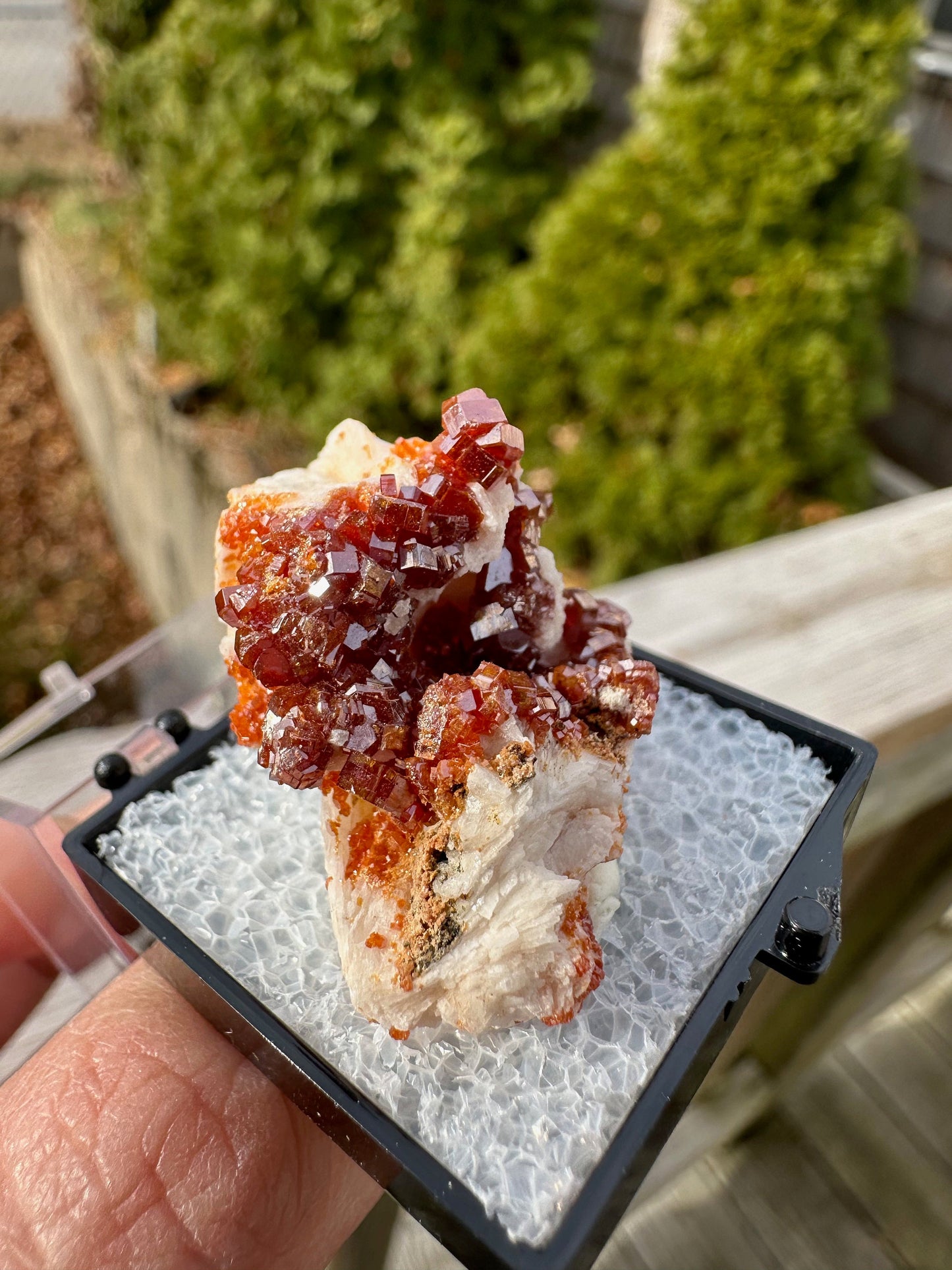 Bright Red Vanadinite Crystals from Morocco