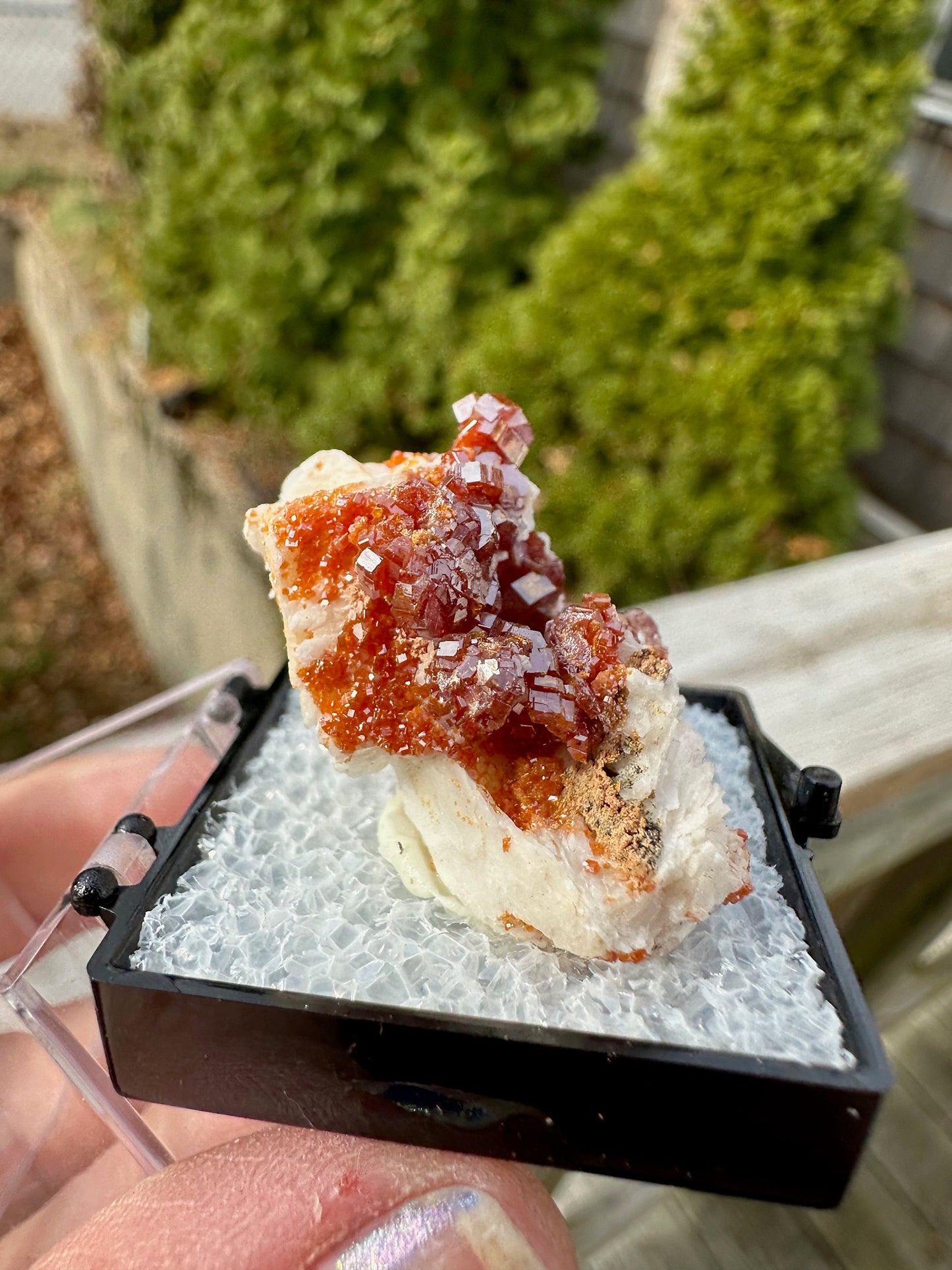 Bright Red Vanadinite Crystals from Morocco