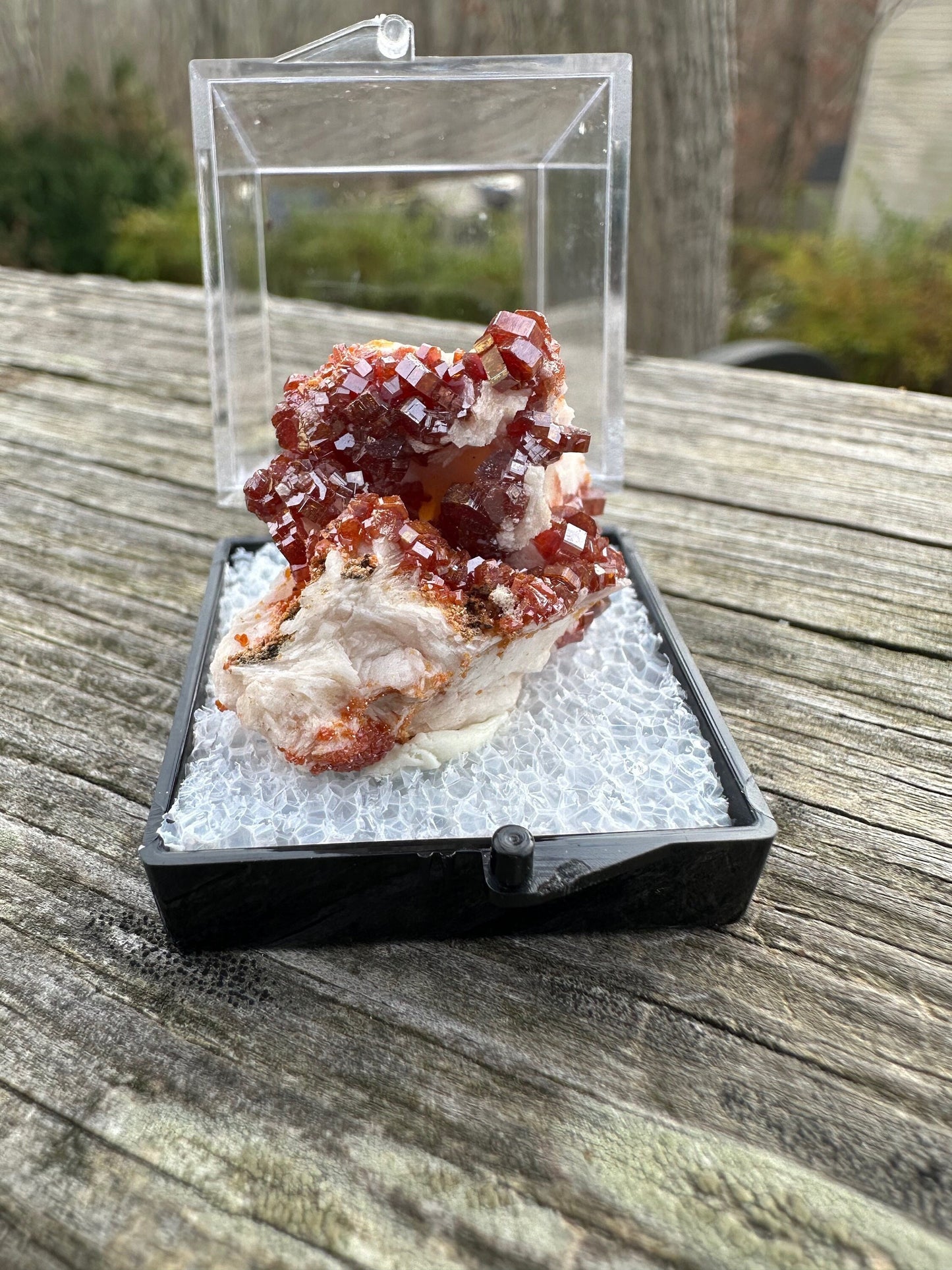 Bright Red Vanadinite Crystals from Morocco