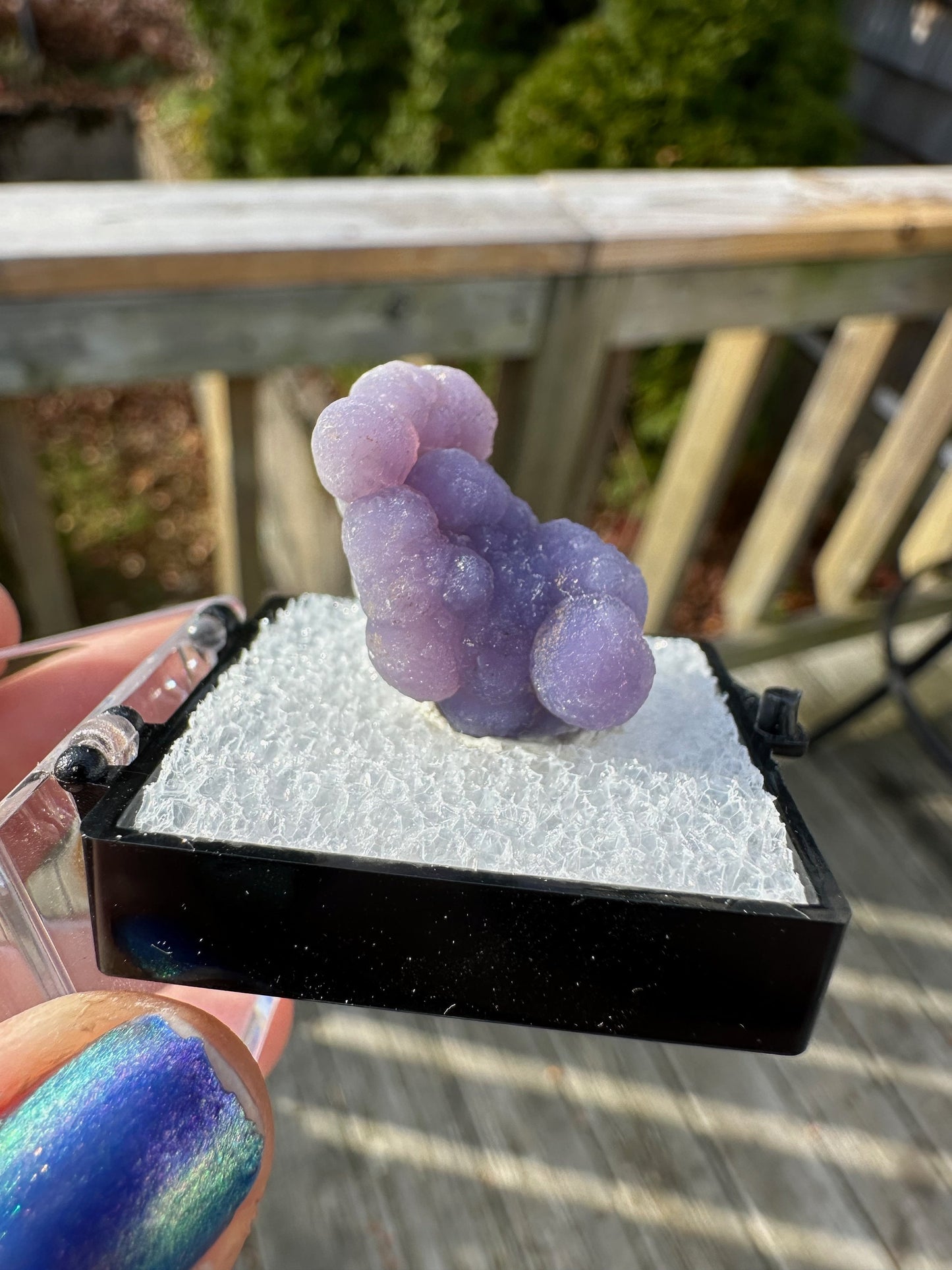 Botryoidal Purple Chalcedony Grape Agate from Indonesia