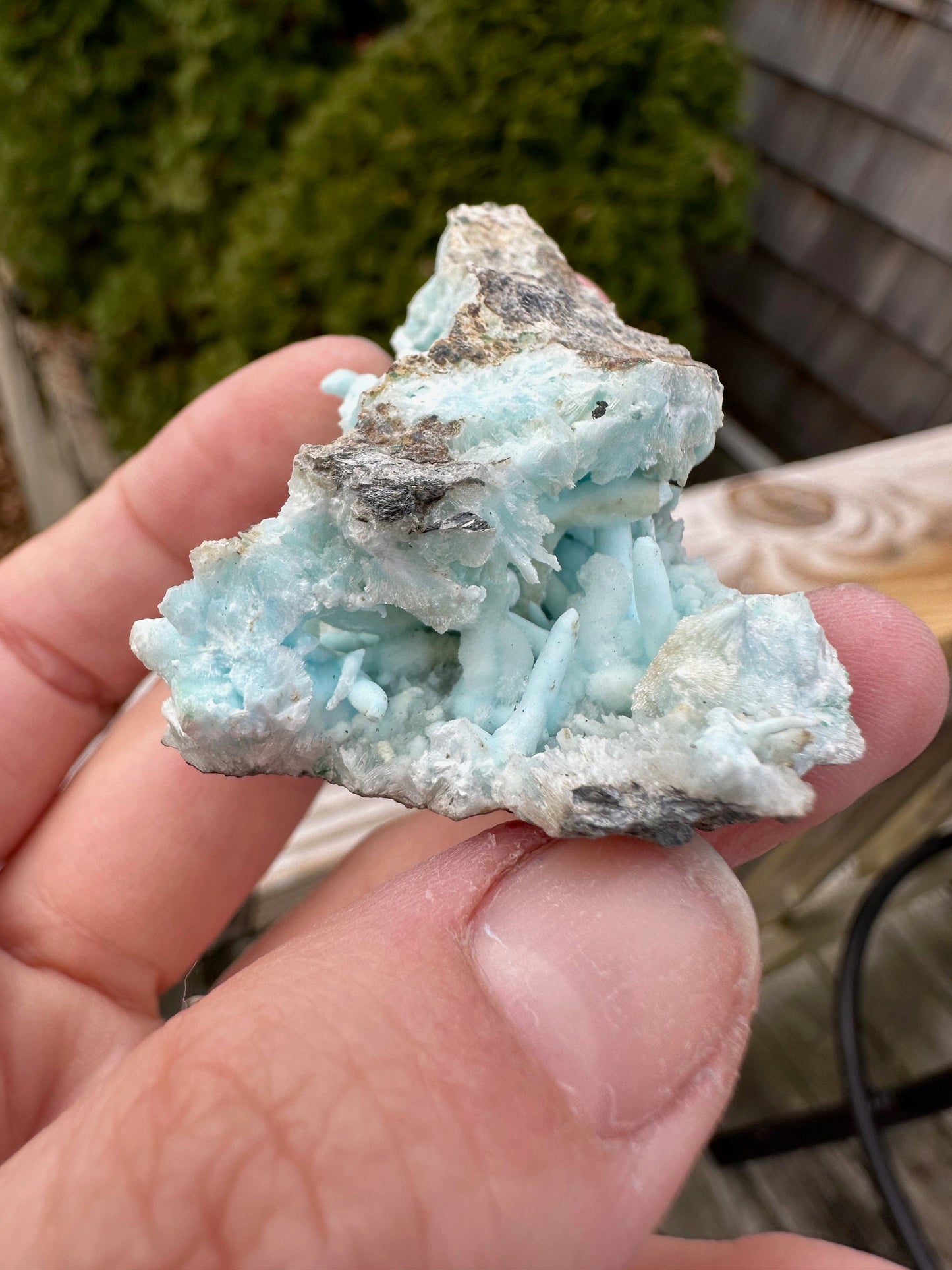Flos Ferri Blue Aragonite from China