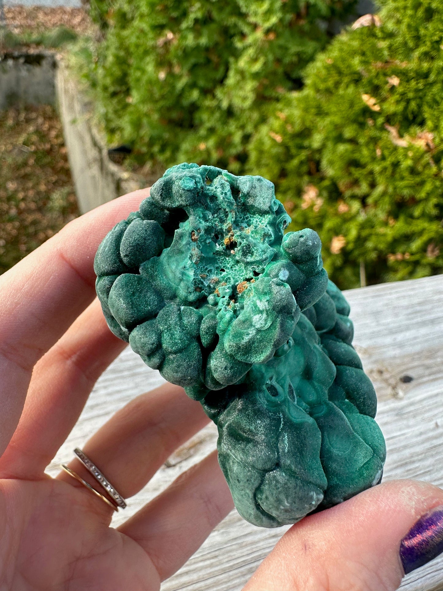 Velvetty Botryoidal Malachite from China