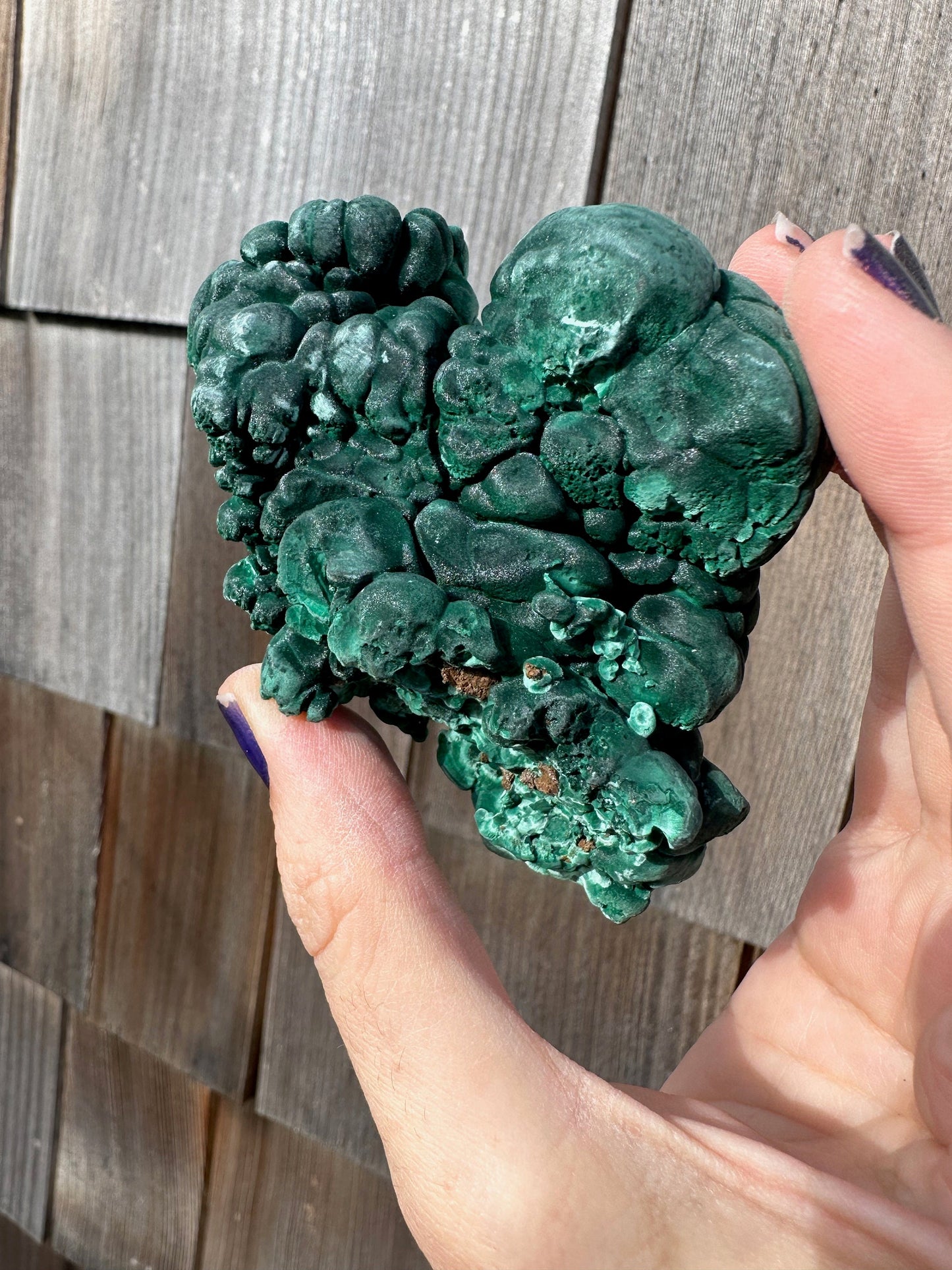 Velvetty Botryoidal Malachite from China