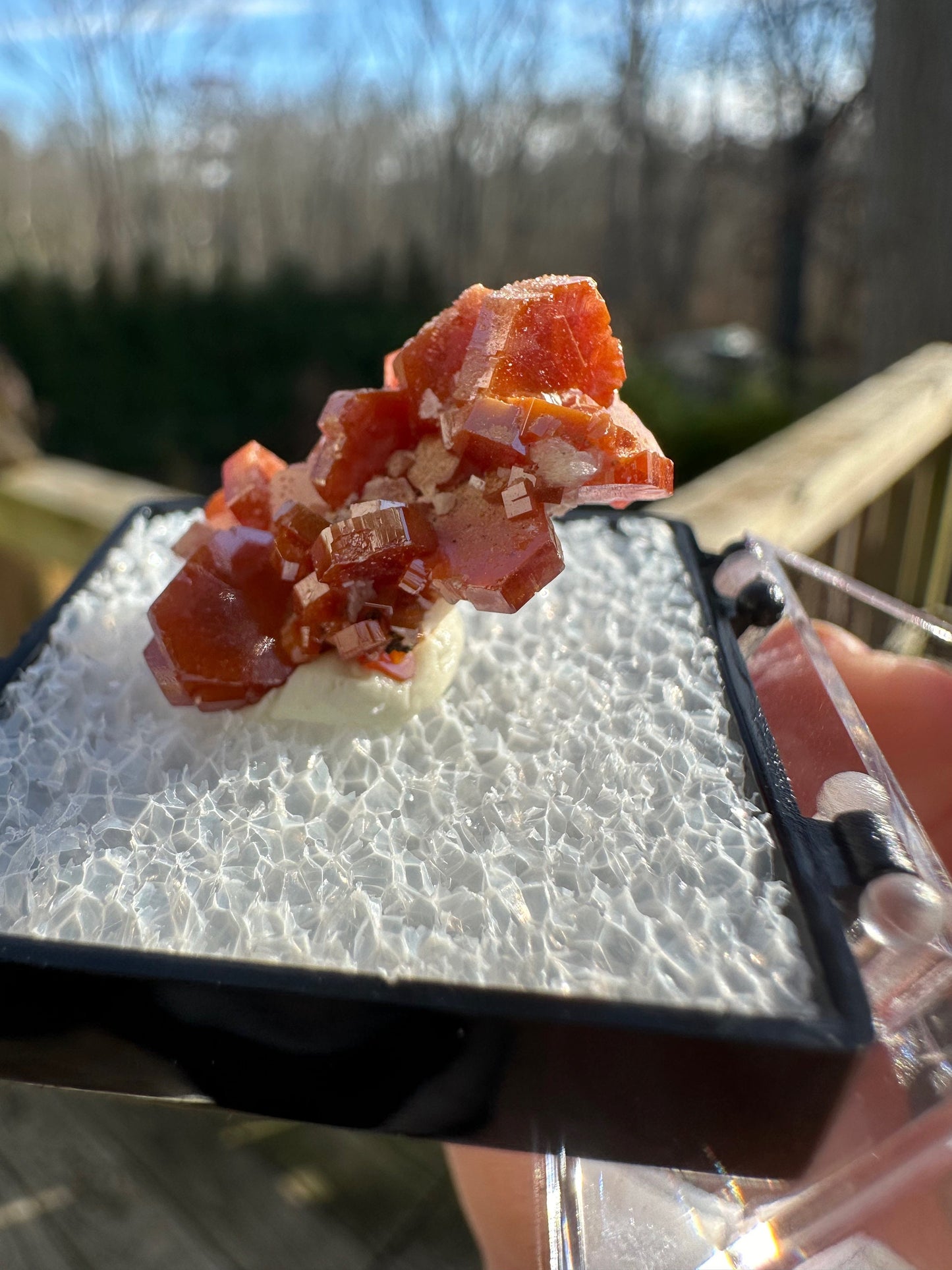 Vanadinite Crystal Cluster from Morocco