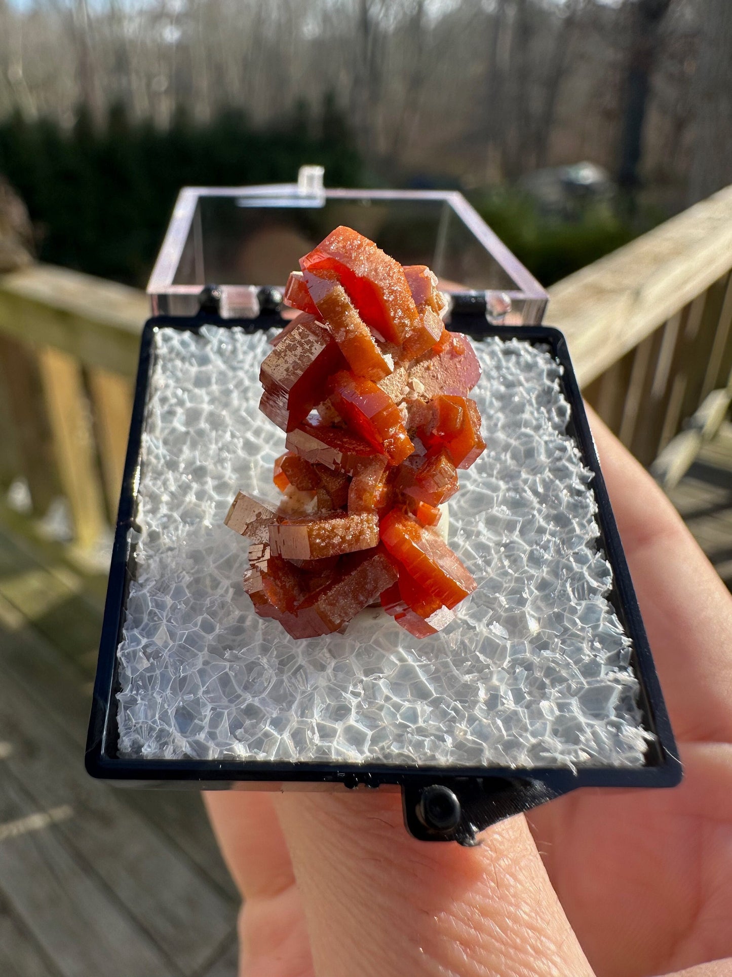 Vanadinite Crystal Cluster from Morocco