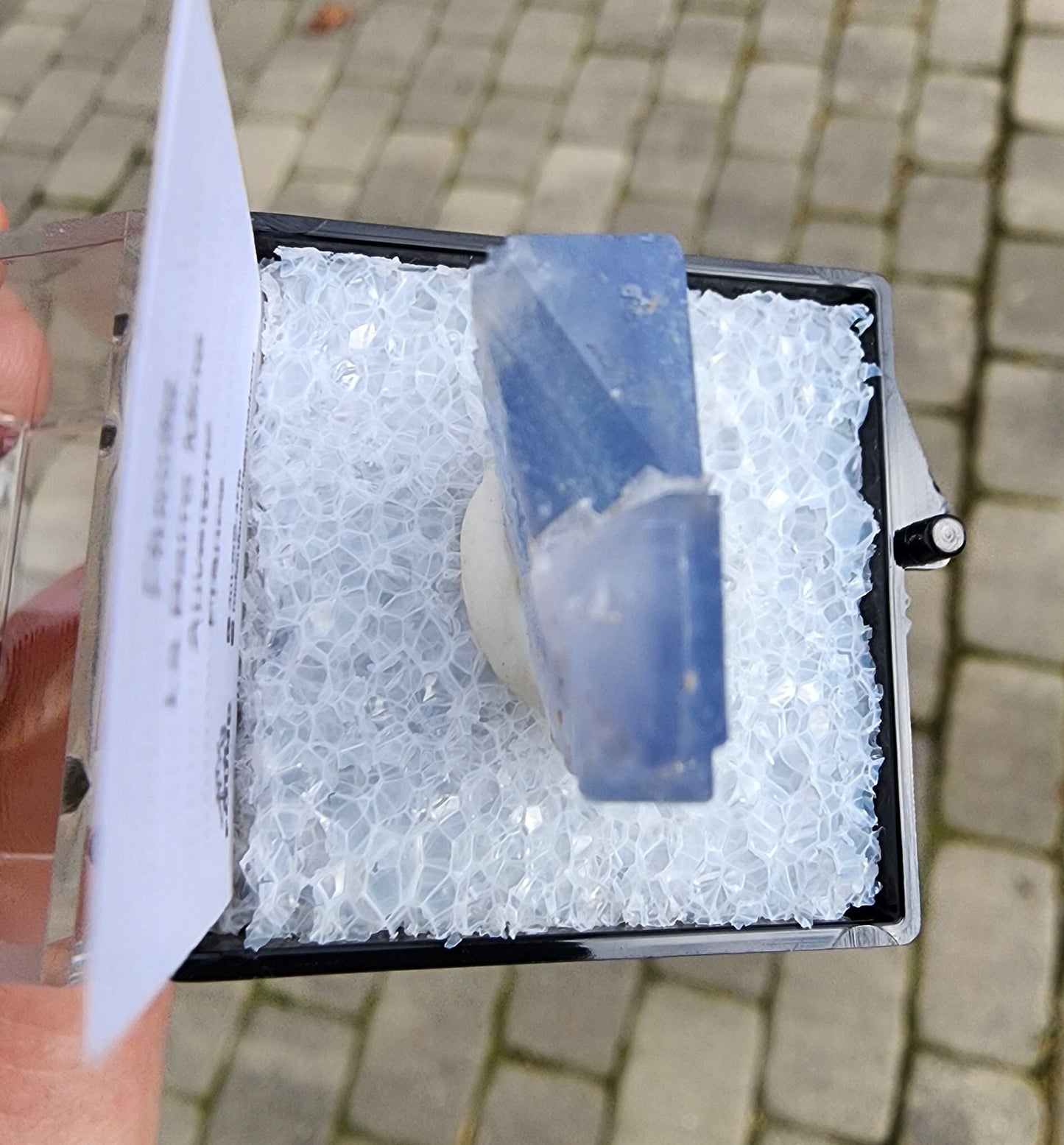 Blue Fluorite Crystal from Auvergne, France