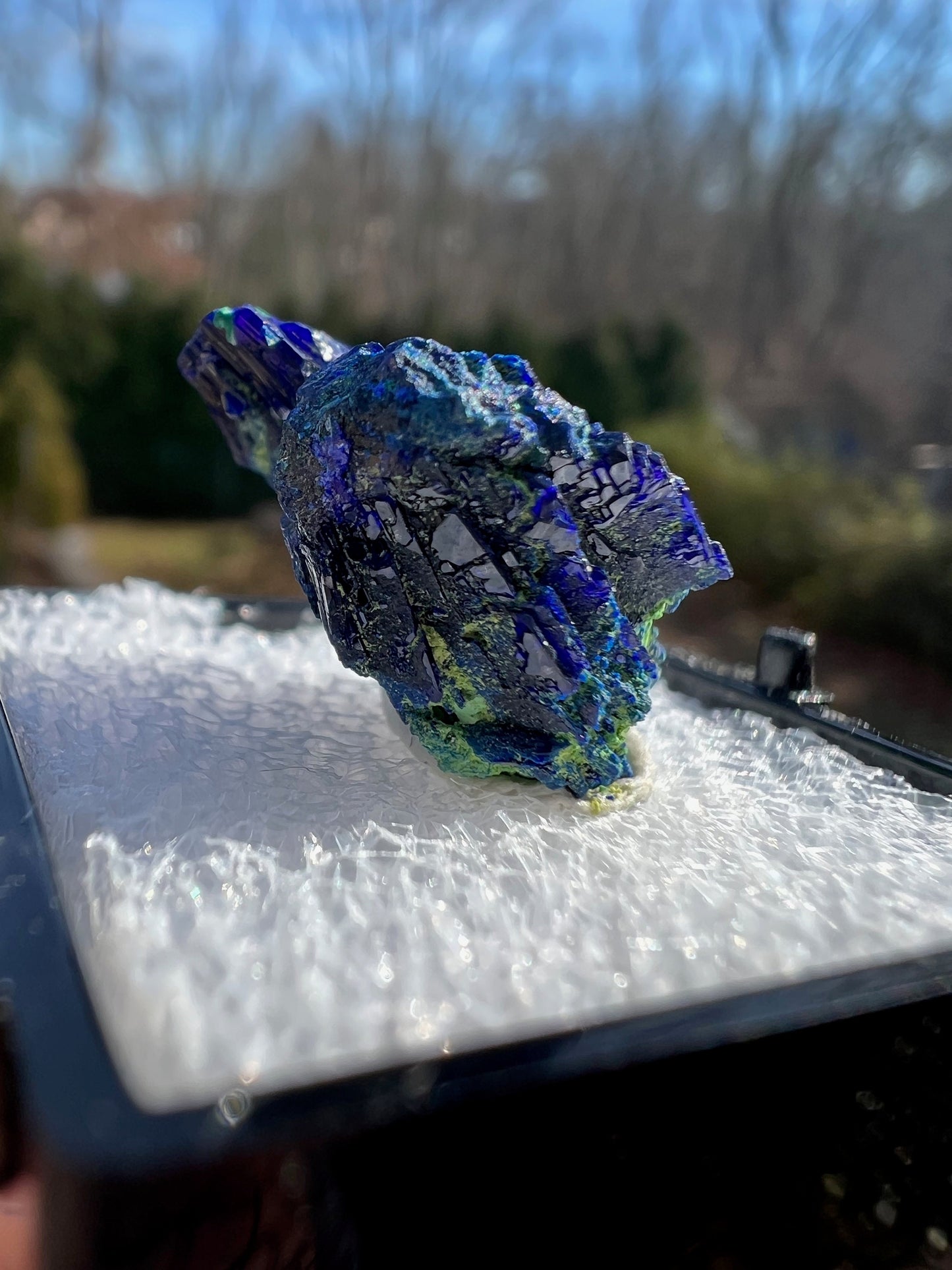 Azurite with Malachite from Tsumeb Mine Namibia