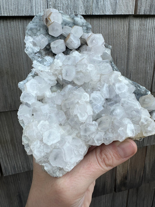 Calcite Crystals on Matrix from Xianghualing Mine China