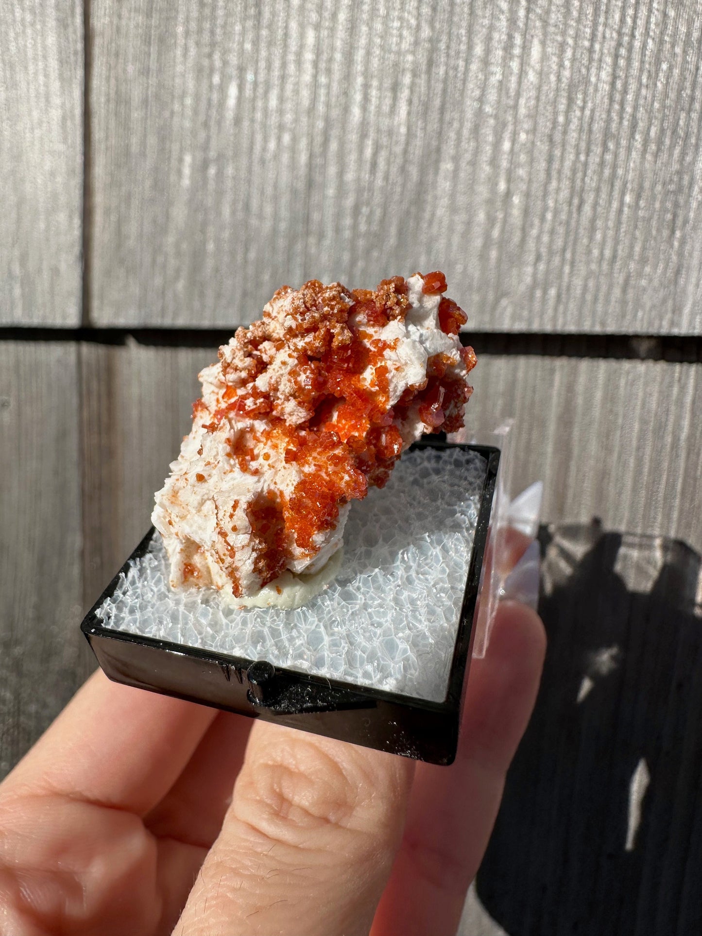 Bright Red Vanadinite Crystals from Morocco