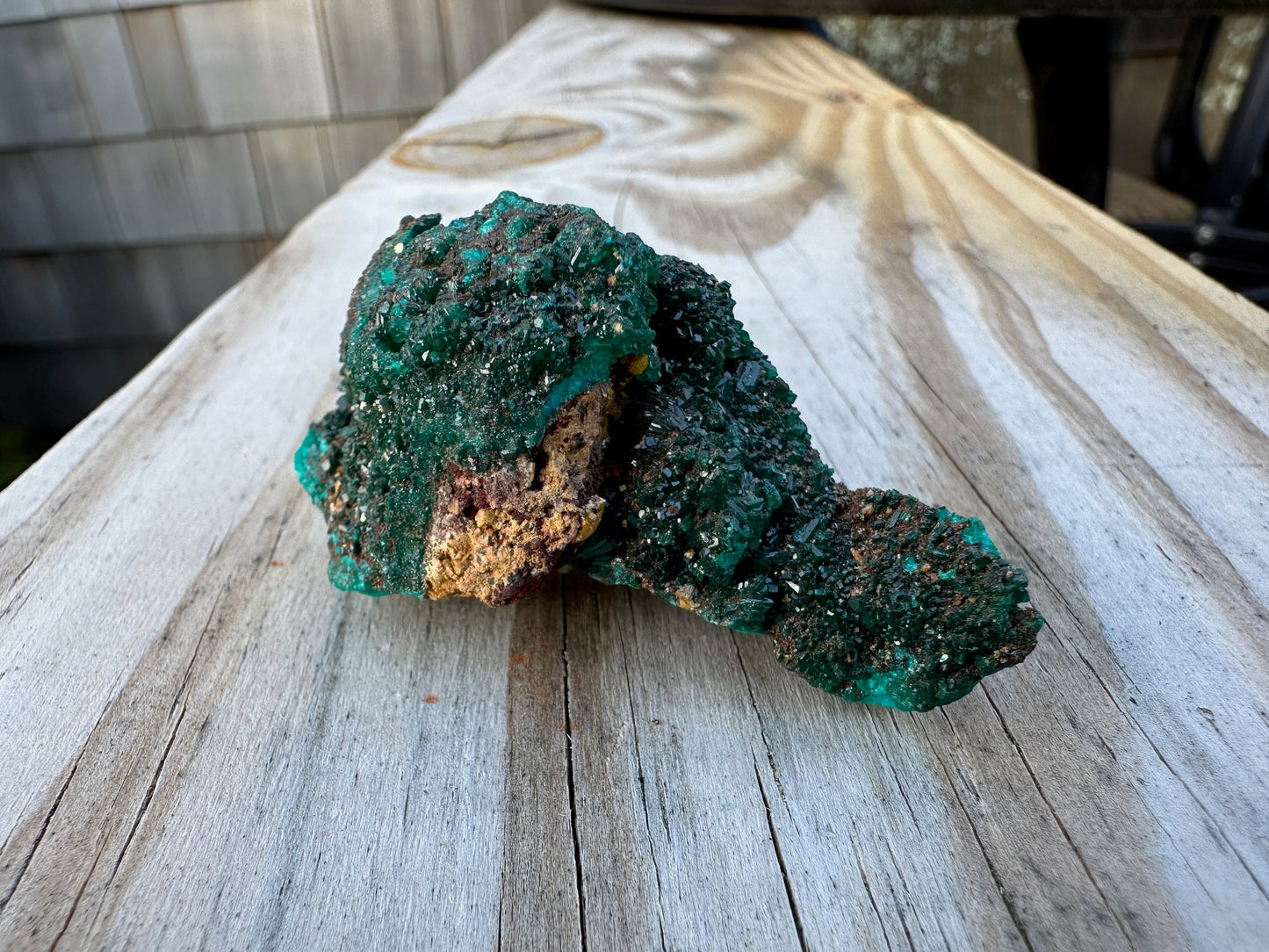 Dioptase with Mimetite from Congo