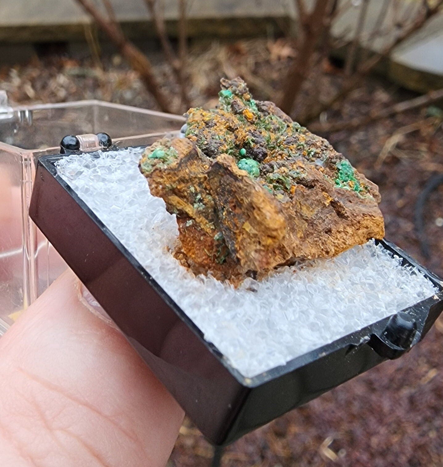 Olivenite with Pharmacosiderite from Gold Hill, Utah