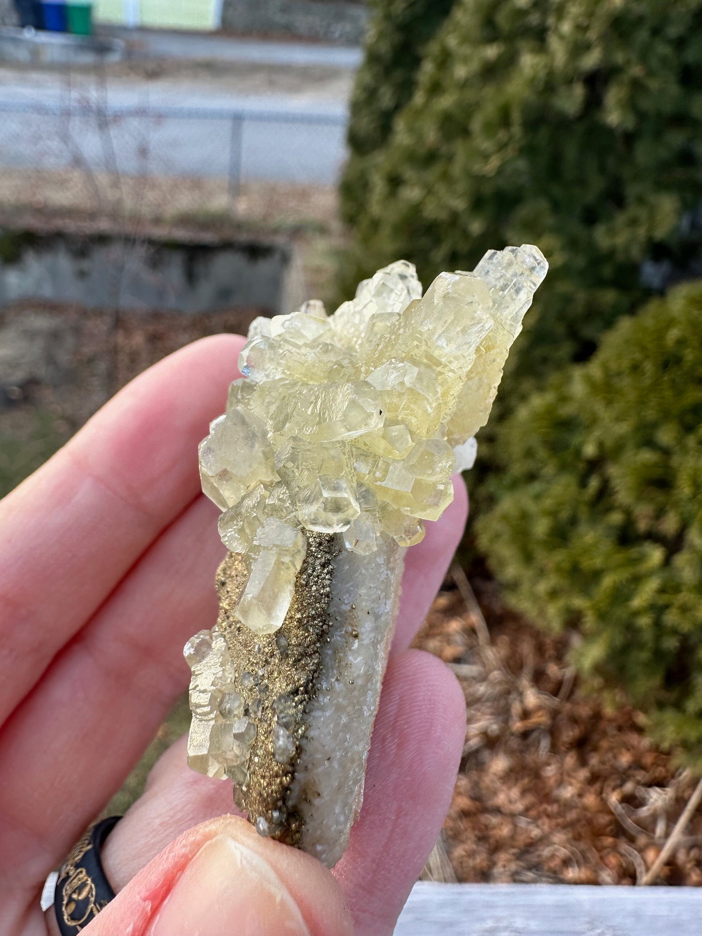 Calcite with Chalcopyrite Matrix from China