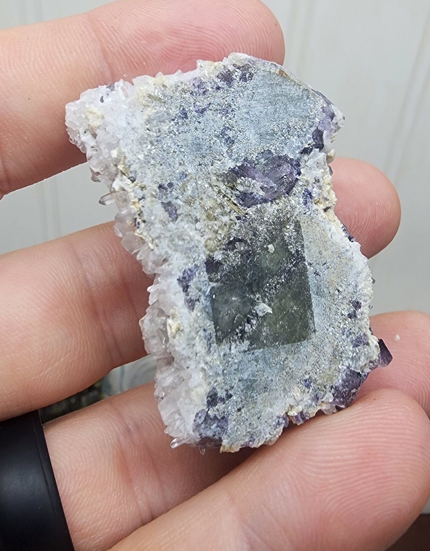 Fluorite with Quartz from Yaogangxian, China