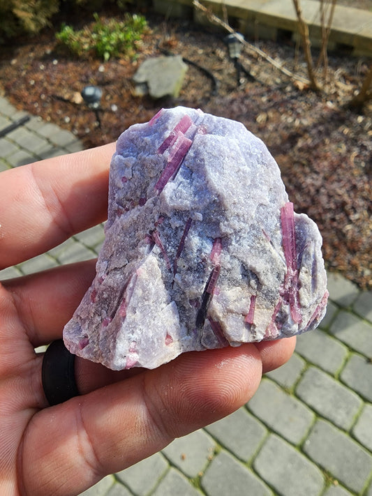 Pink Tourmaline in Lepidolite from California USA