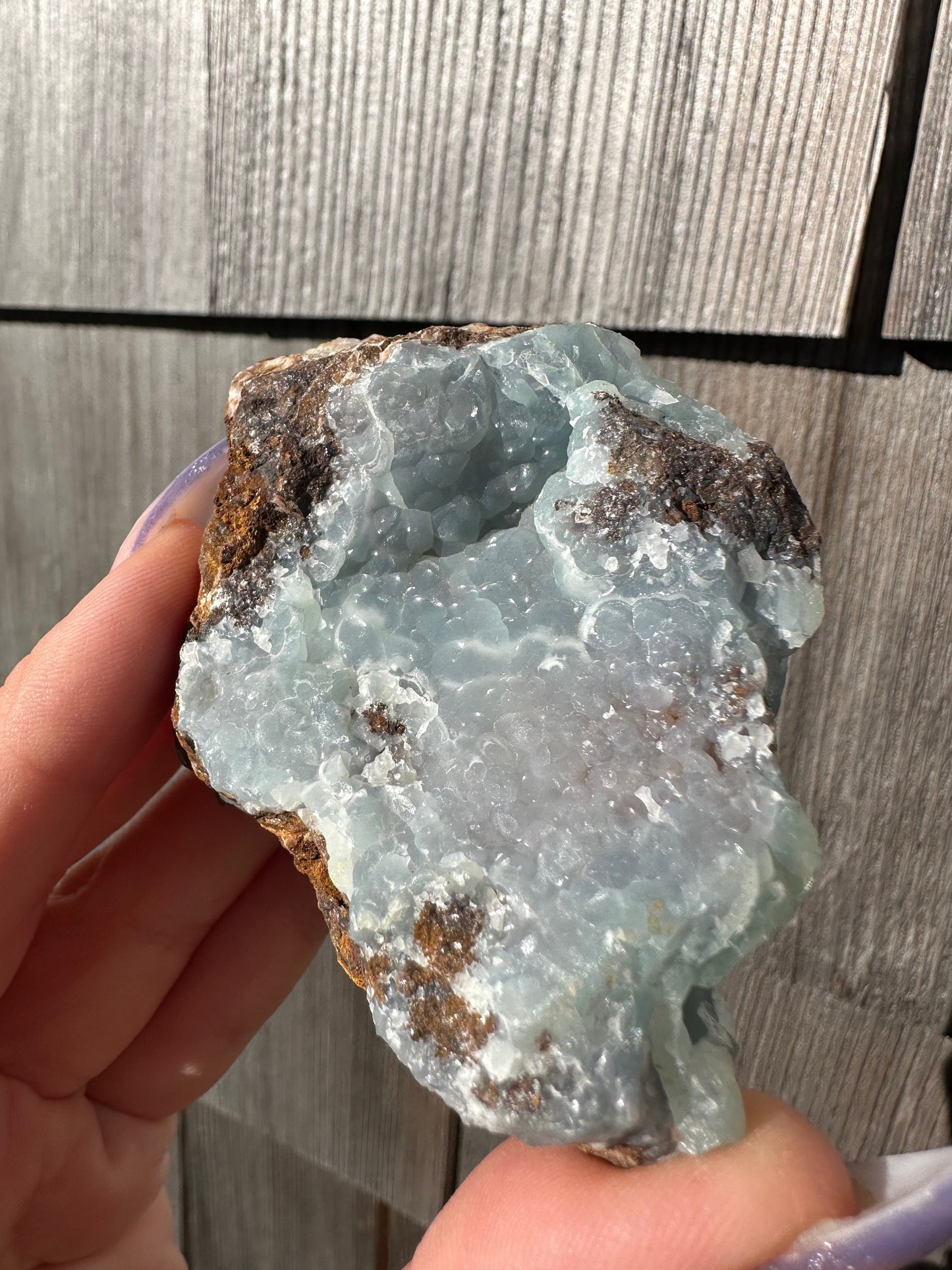 Blue Smithsonite from Kelly Mine New Mexico