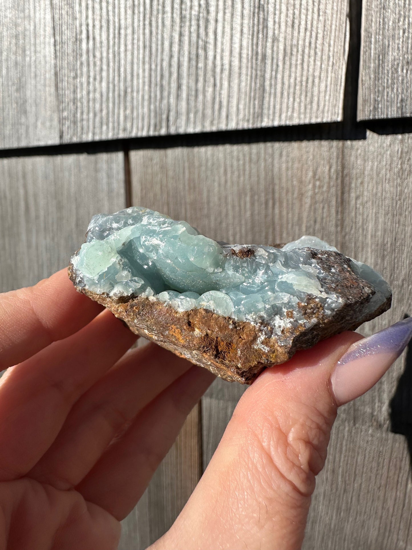 Blue Smithsonite from Kelly Mine New Mexico
