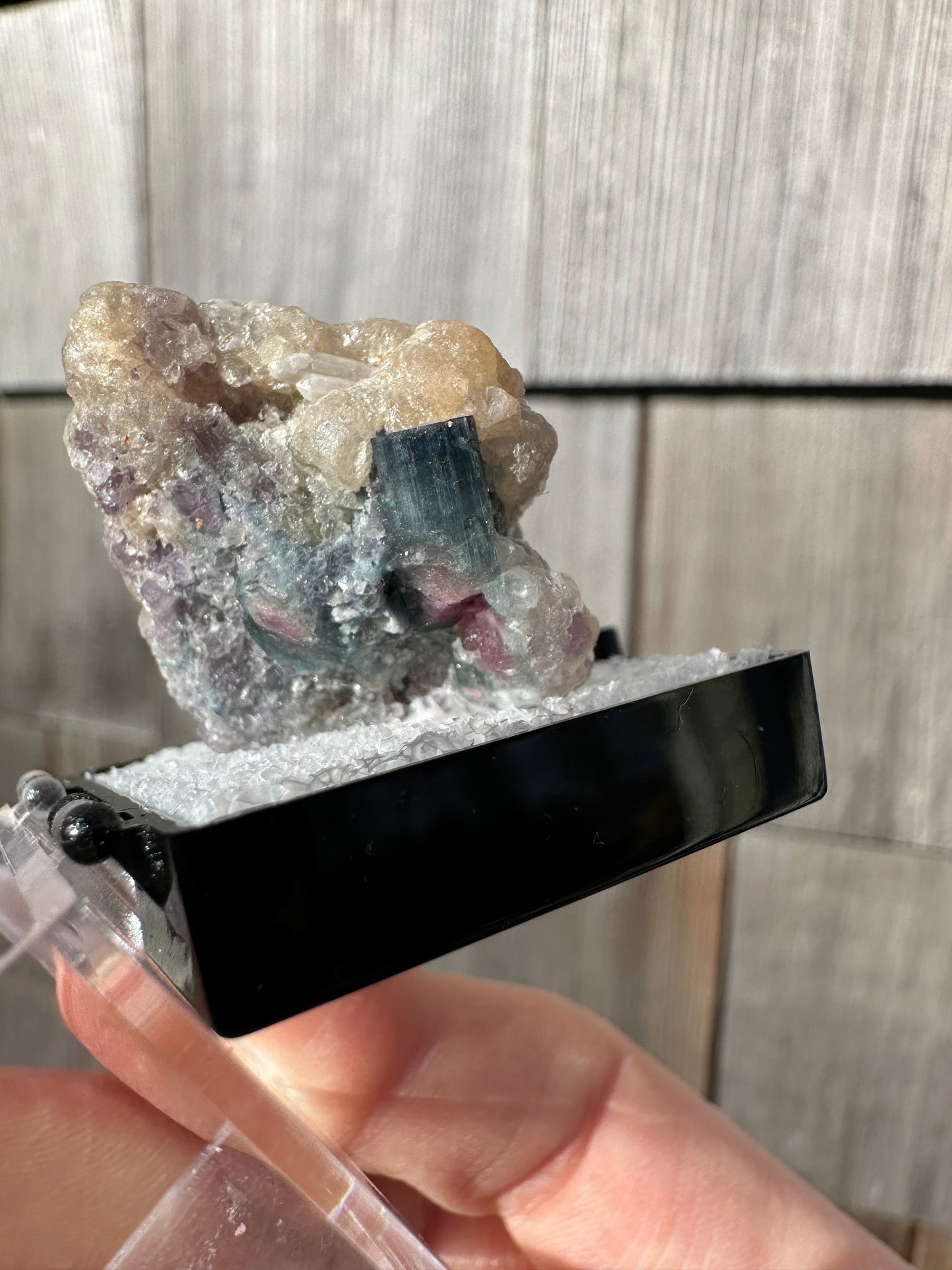 Watermelon Tourmaline with Lepidolite from Brazil