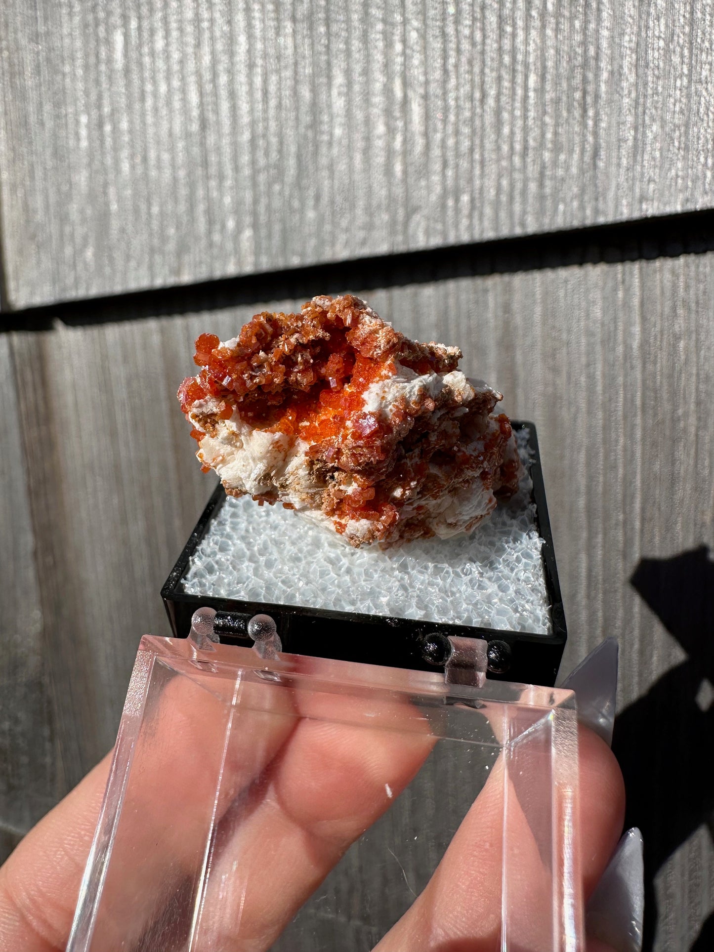 Bright Red Vanadinite Crystals from Morocco
