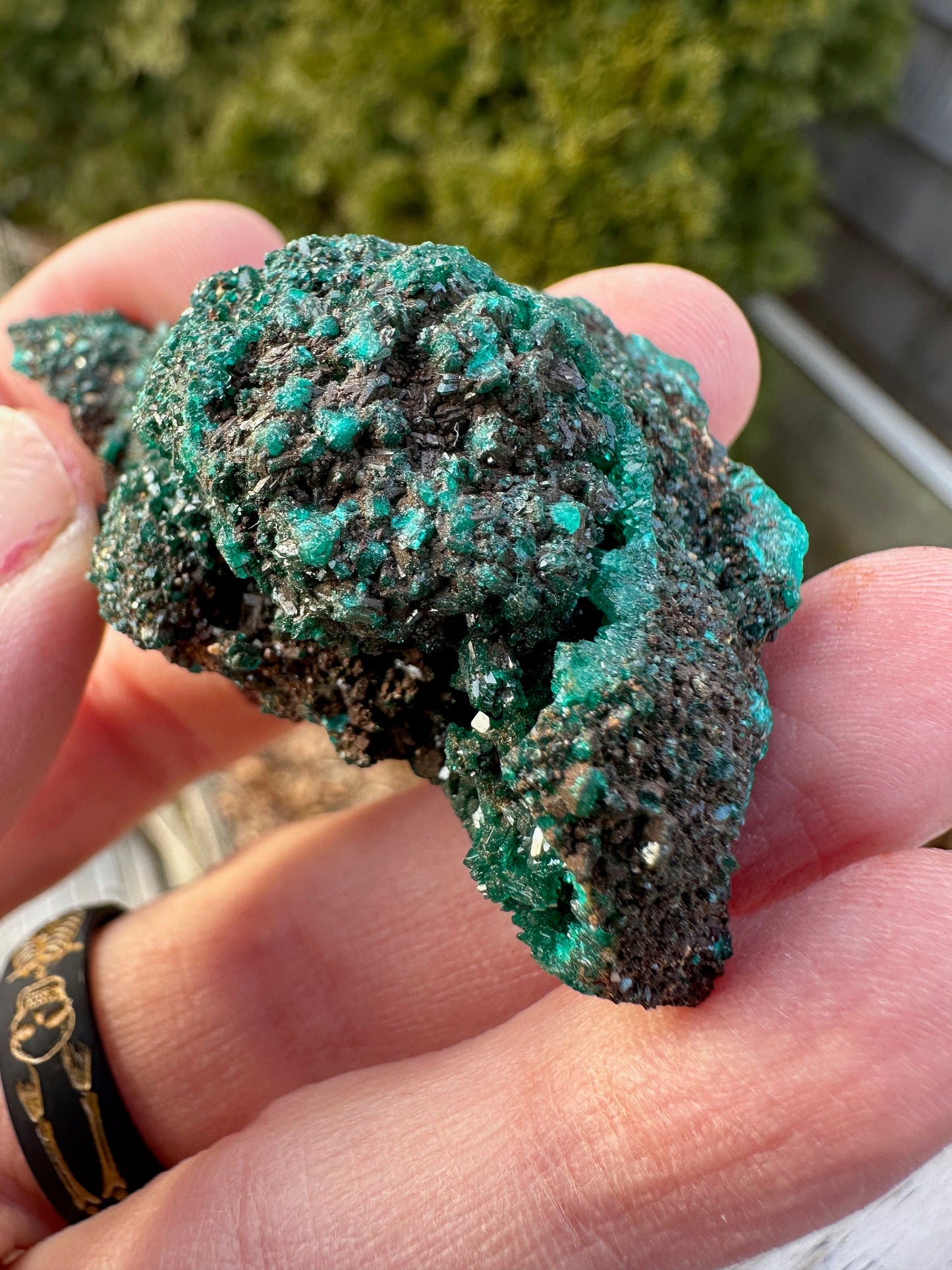 Dioptase with Mimetite from Congo