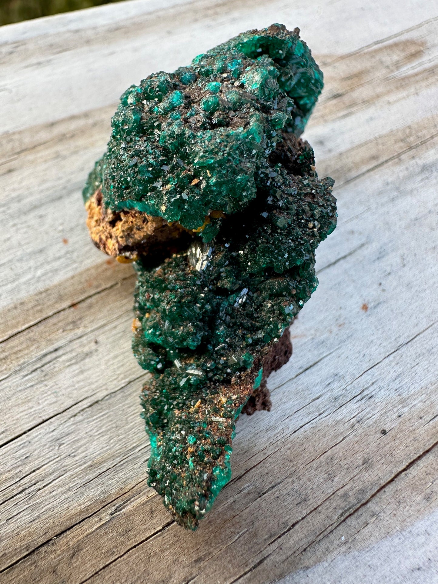 Dioptase with Mimetite from Congo
