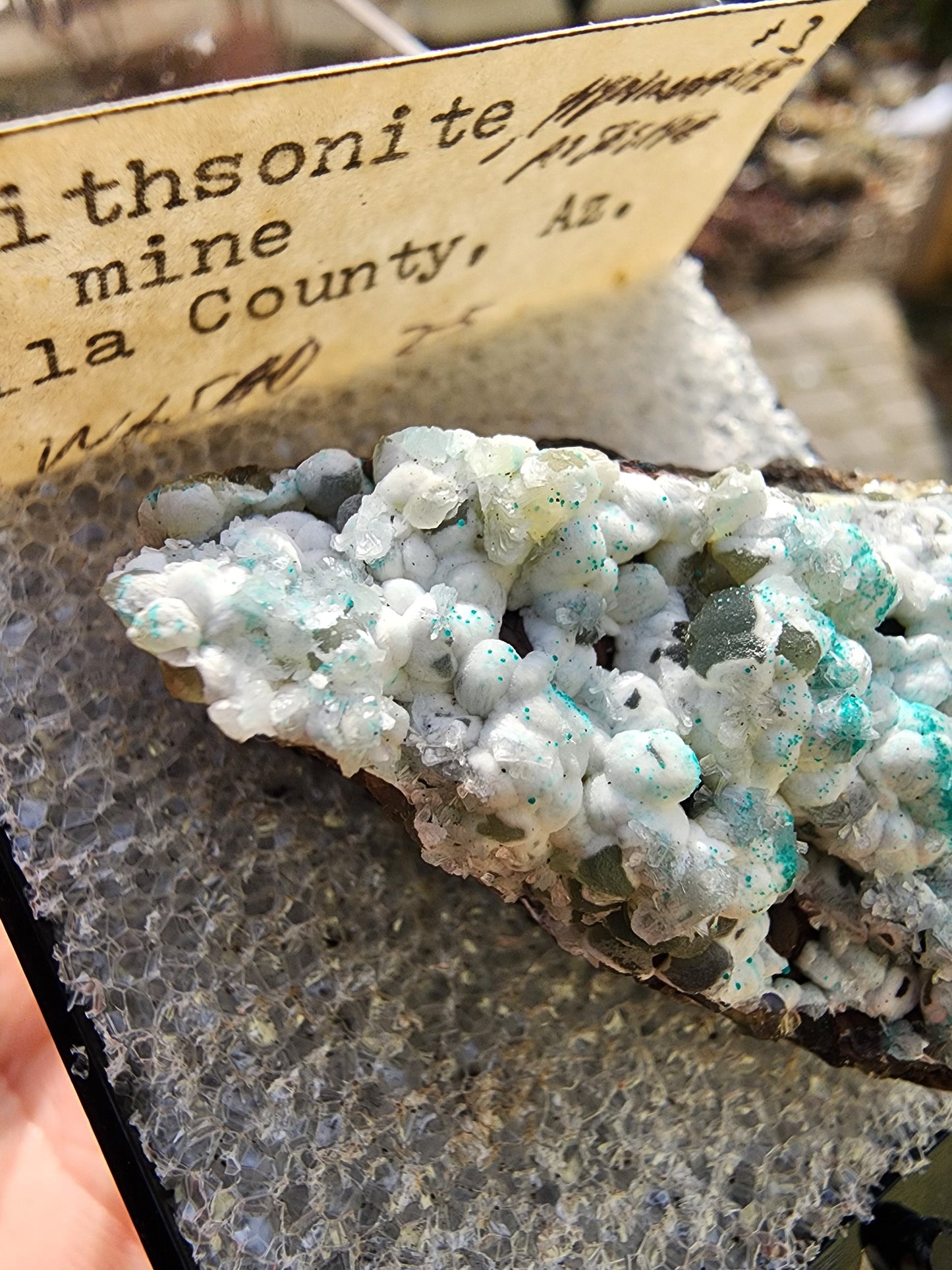 Smithsonite with Rosasite from 79 Mine, Arizona