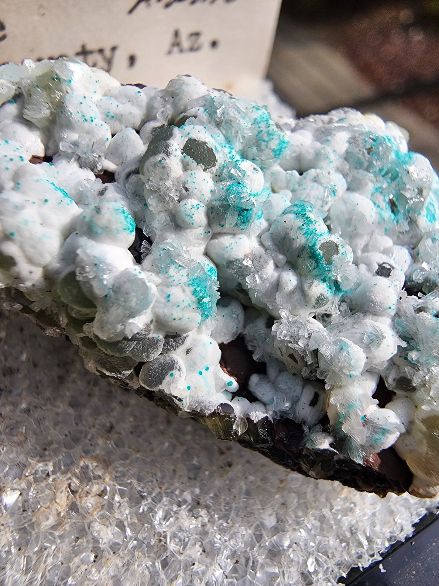 Smithsonite with Rosasite from 79 Mine, Arizona