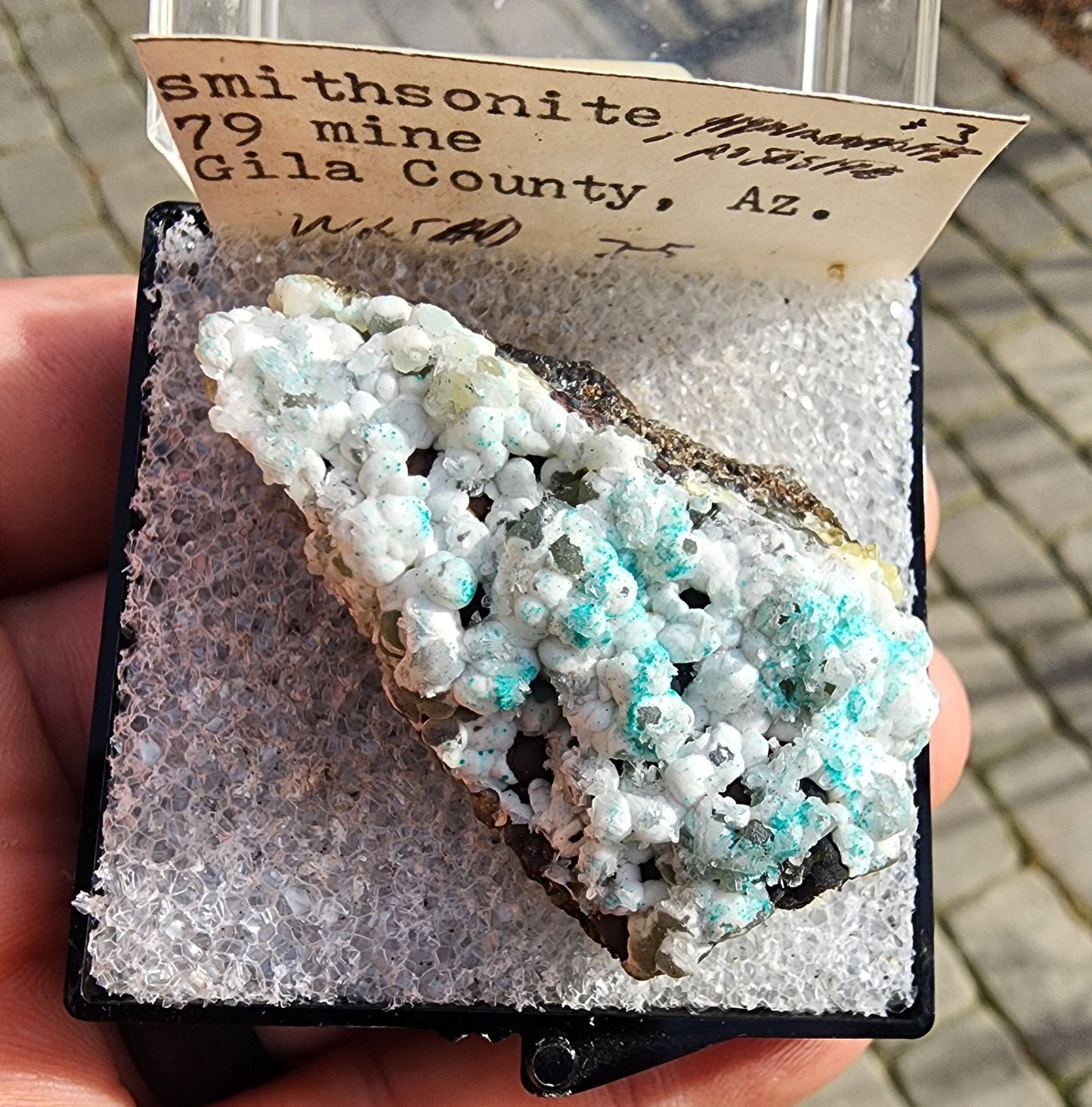 Smithsonite with Rosasite from 79 Mine, Arizona