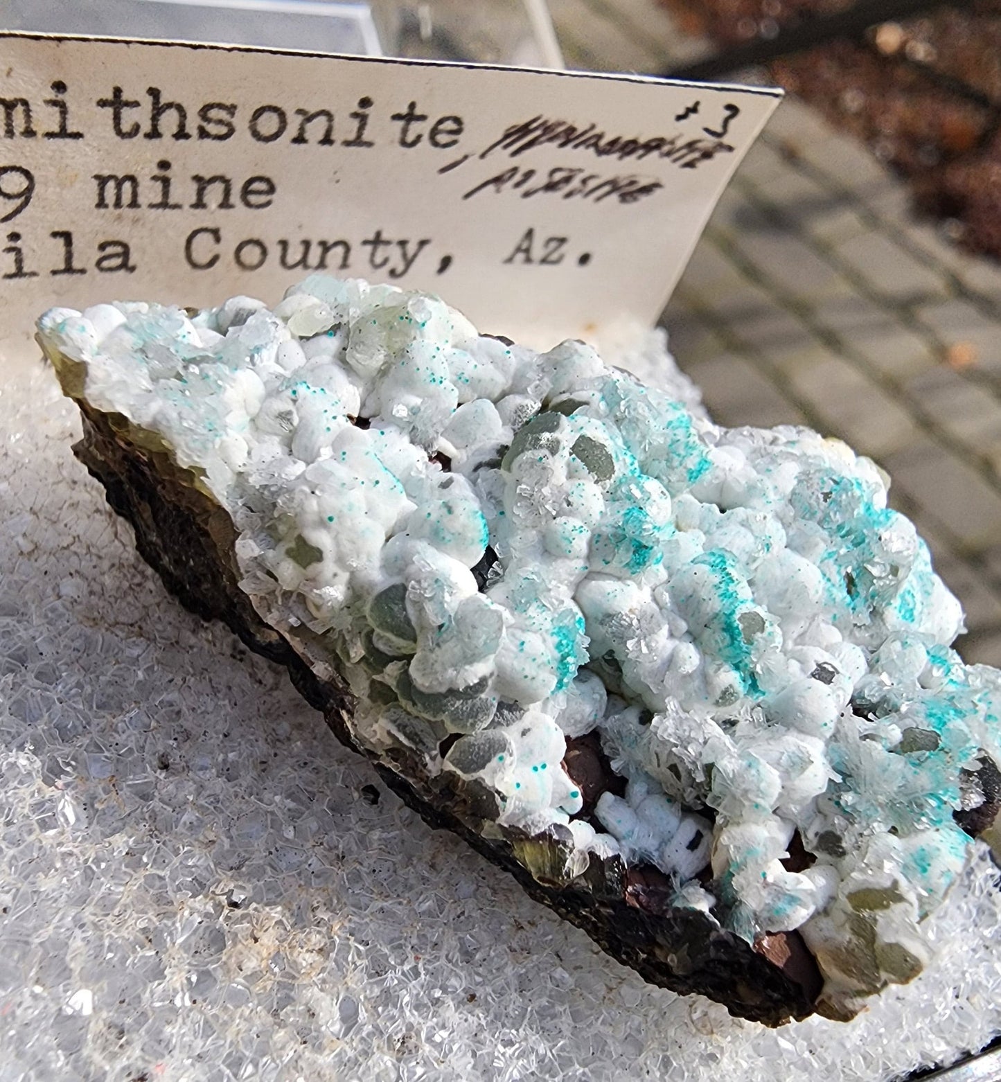 Smithsonite with Rosasite from 79 Mine, Arizona