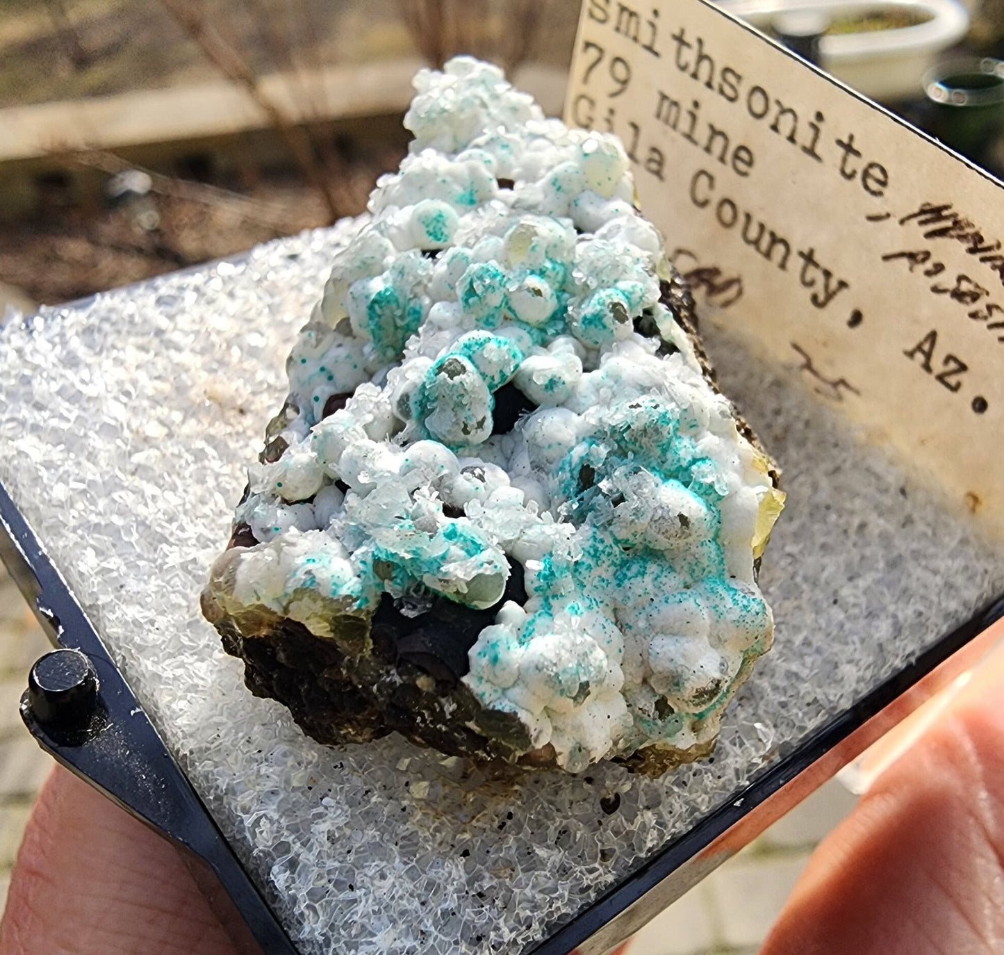 Smithsonite with Rosasite from 79 Mine, Arizona