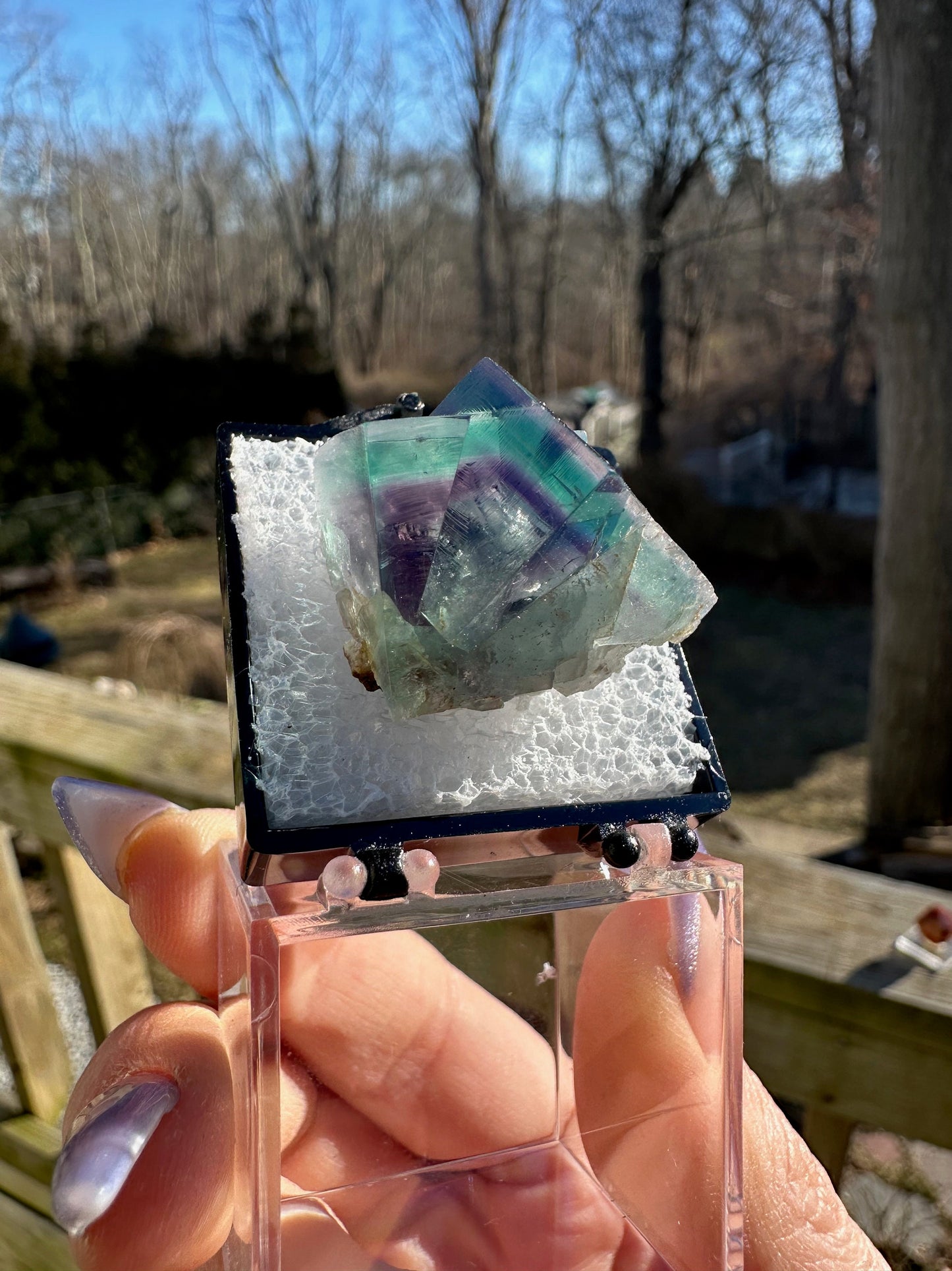 Color Zoned Fluorite from Lady Annabella Mine England