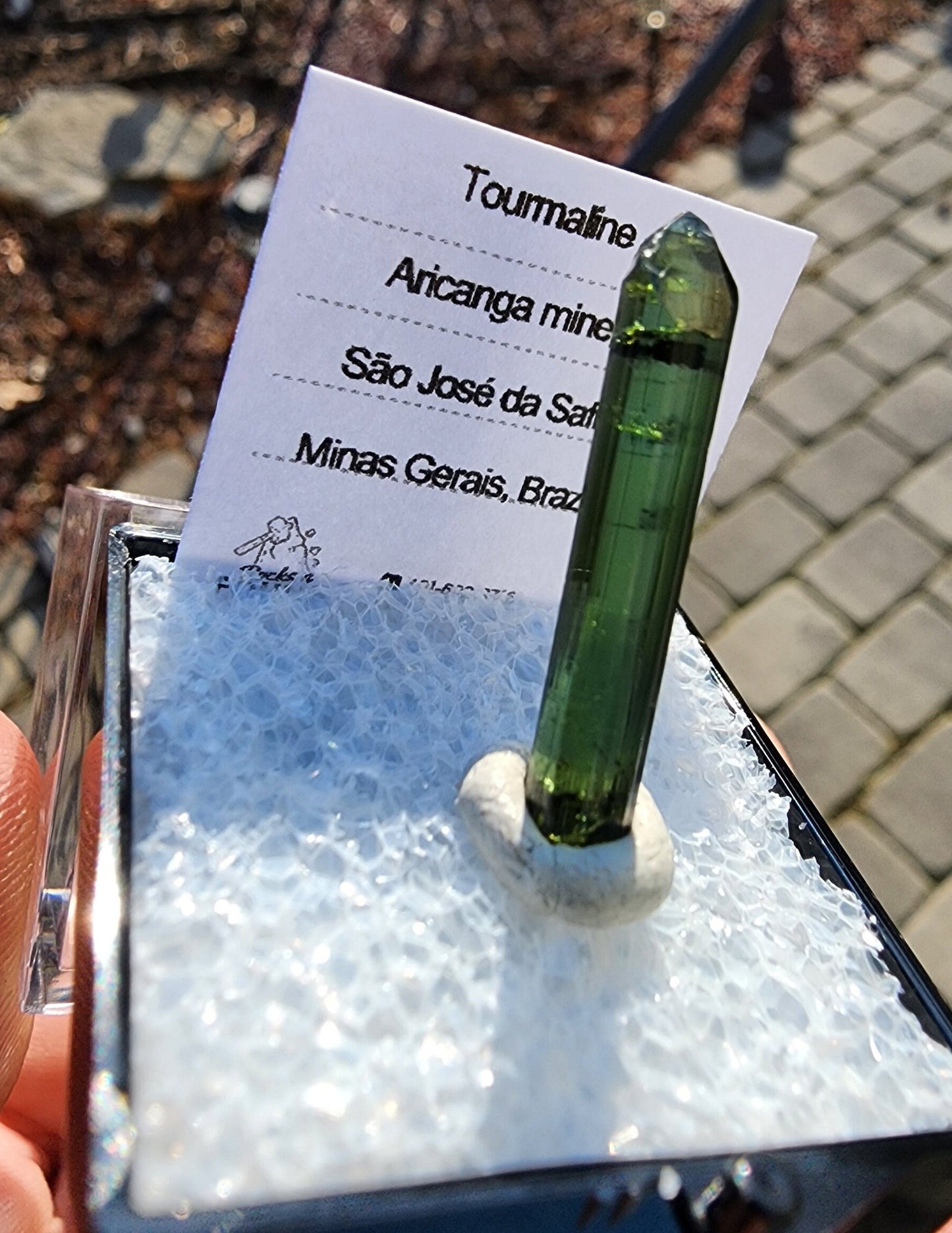 Tourmaline Crystal from Aricanga mine, Minas Gerais, Brazil