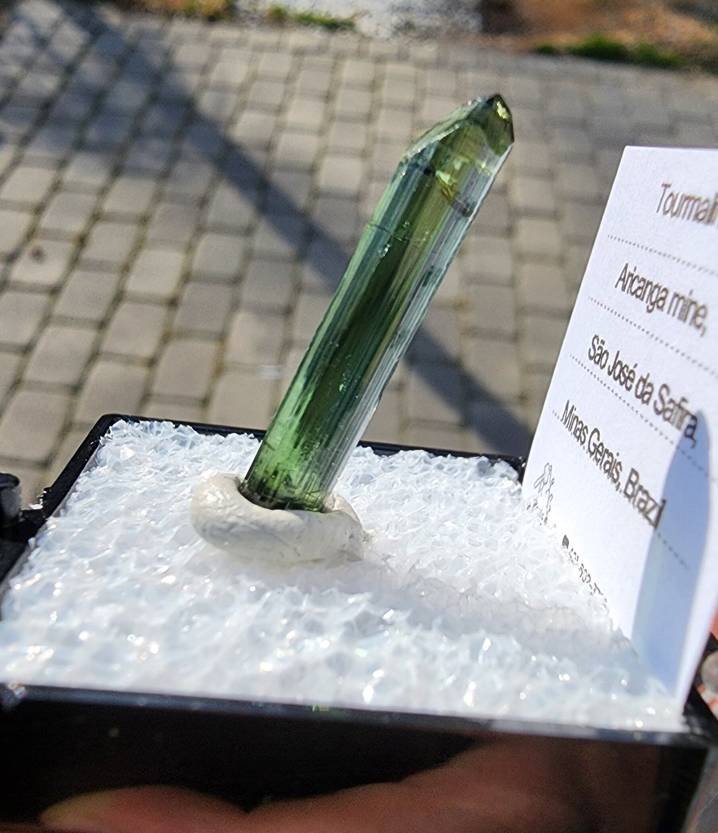 Tourmaline Crystal from Aricanga mine, Minas Gerais, Brazil
