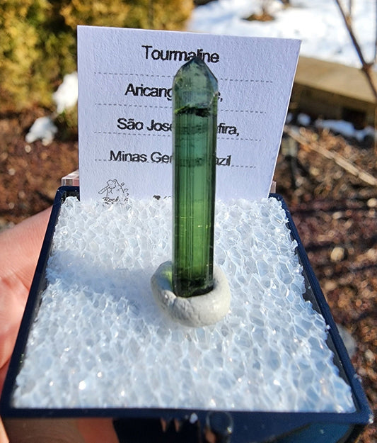 Tourmaline Crystal from Aricanga mine, Minas Gerais, Brazil