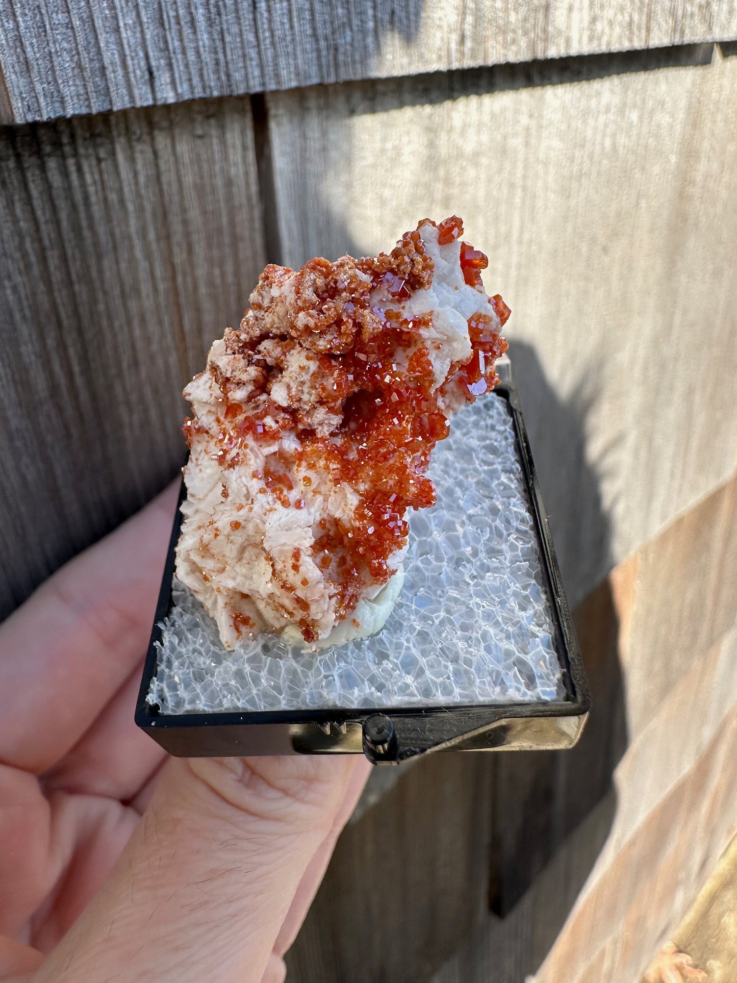 Bright Red Vanadinite Crystals from Morocco